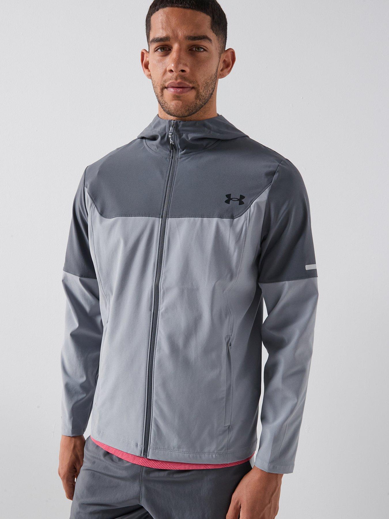 front image of under-armour-mens-training-tech-utility-jacket-grey