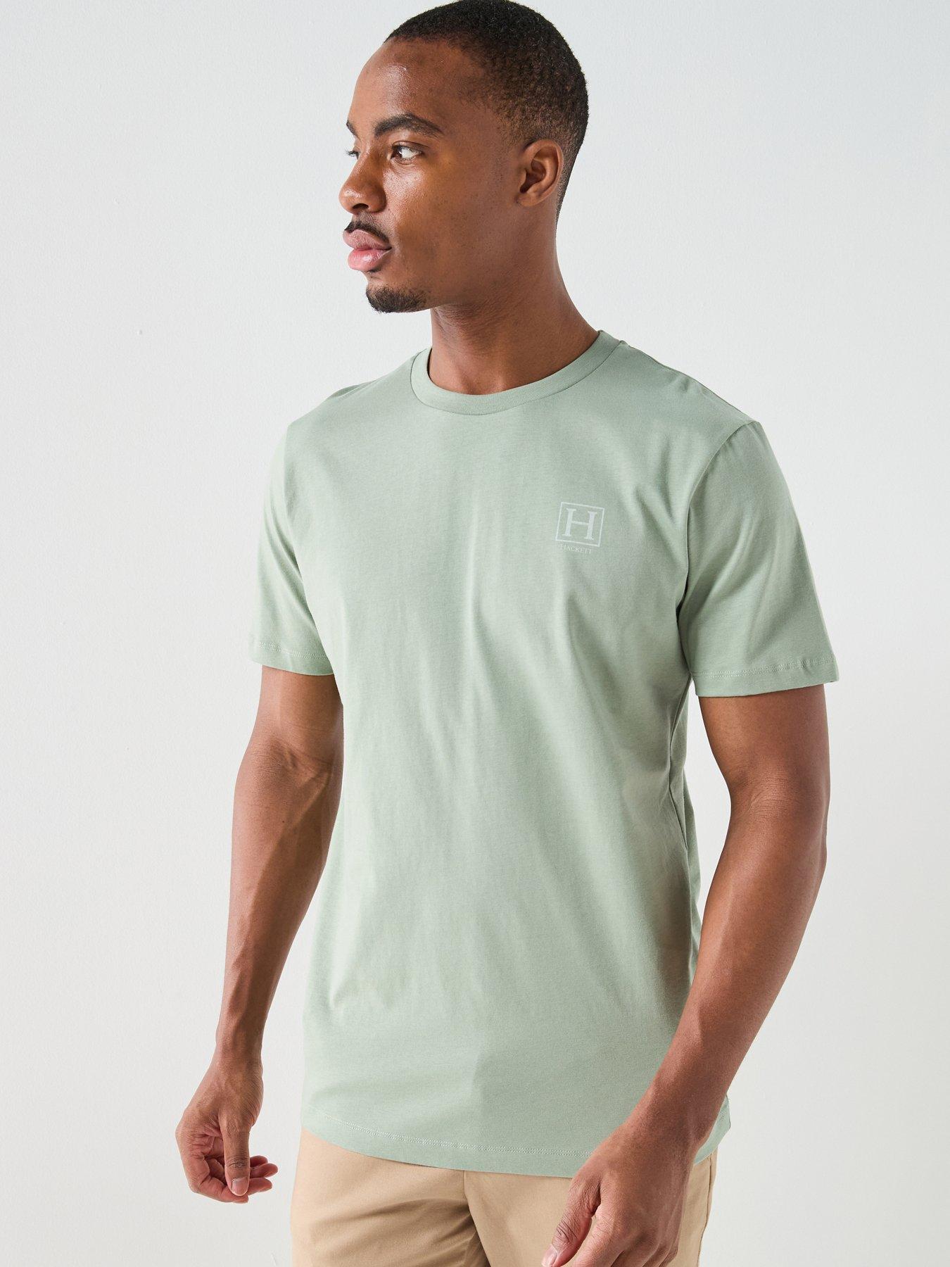 Hackett Hackett Heritage Heritage H Numbers Small Logo T-Shirt - Light Green