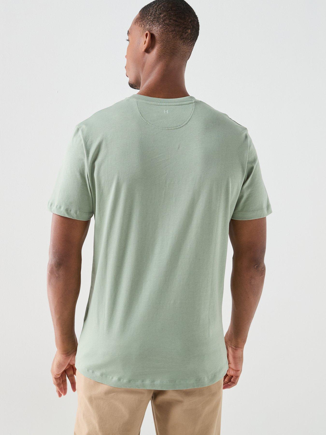 Image 2 of 5 of Hackett Heritage H Numbers Small Logo T-Shirt &ndash; Light Green