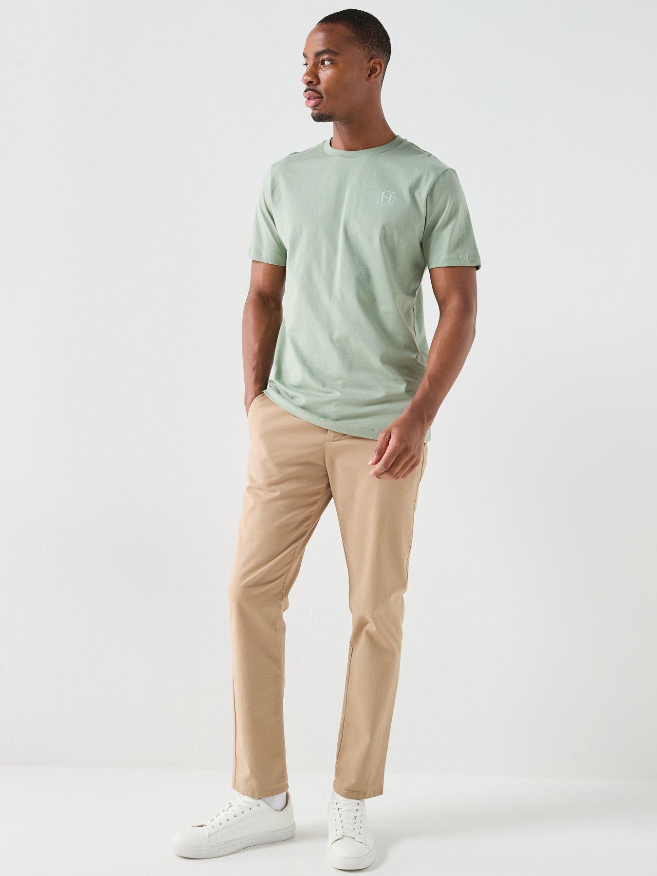 Image 3 of 5 of Hackett Heritage H Numbers Small Logo T-Shirt &ndash; Light Green