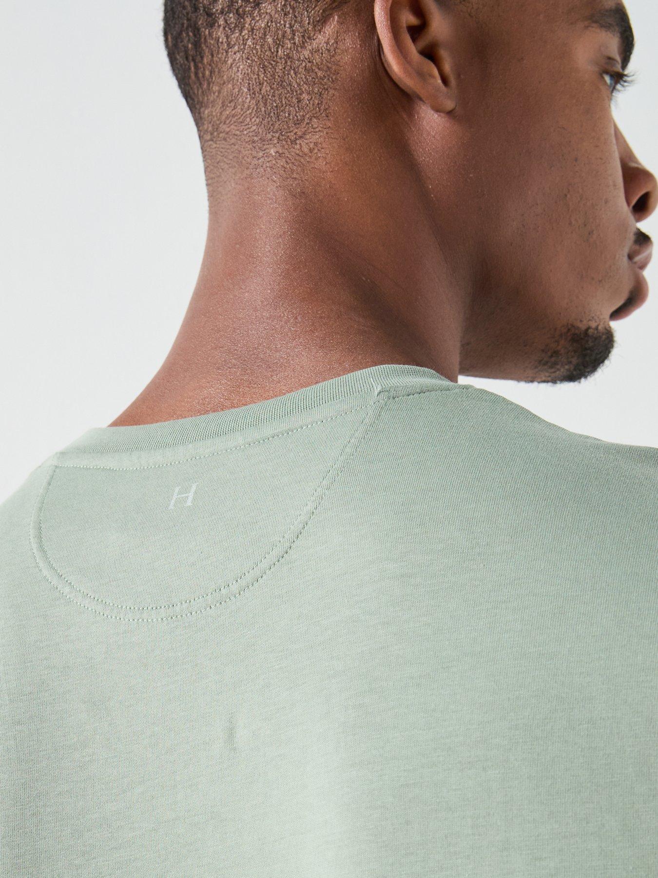 Image 5 of 5 of Hackett Heritage H Numbers Small Logo T-Shirt &ndash; Light Green