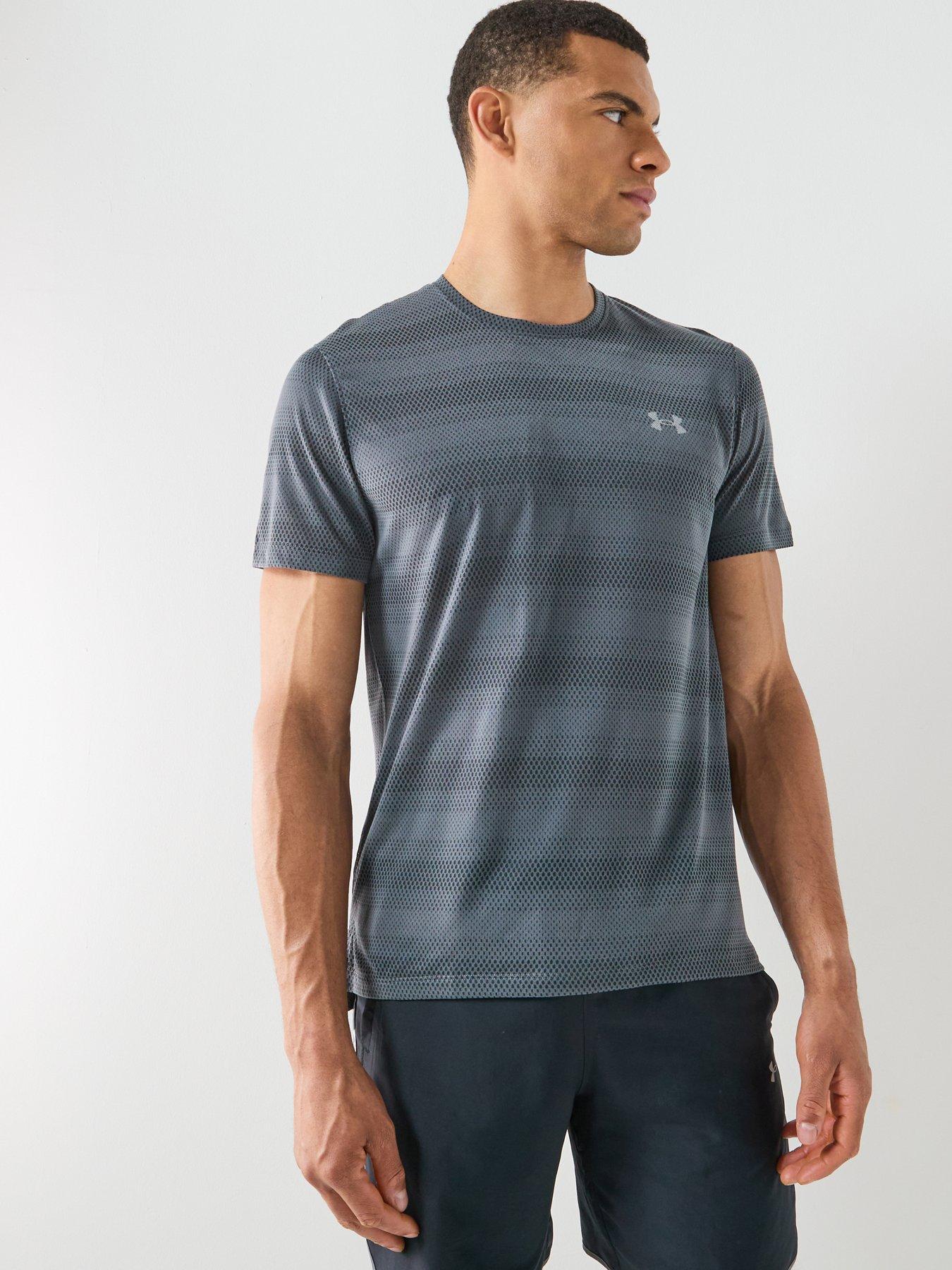 UNDER ARMOUR Mens Running Velociti Short Sleeve T-Shirt - Grey