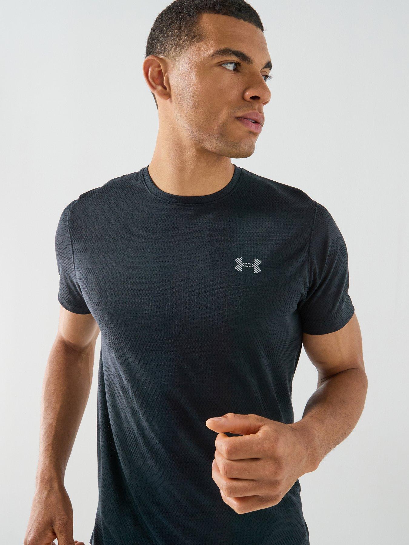 UNDER ARMOUR Mens Running Velociti Short Sleeve T-Shirt - Black