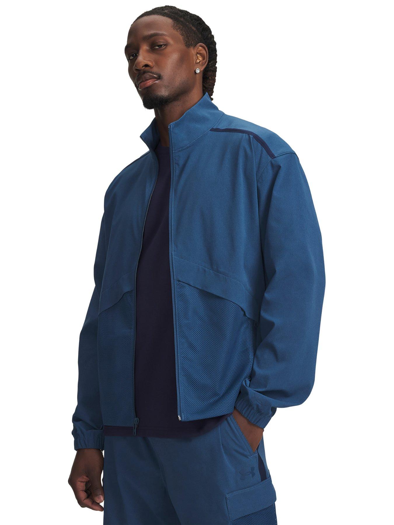 UNDER ARMOUR Mens Training Unstoppable Woven Jacket - Blue