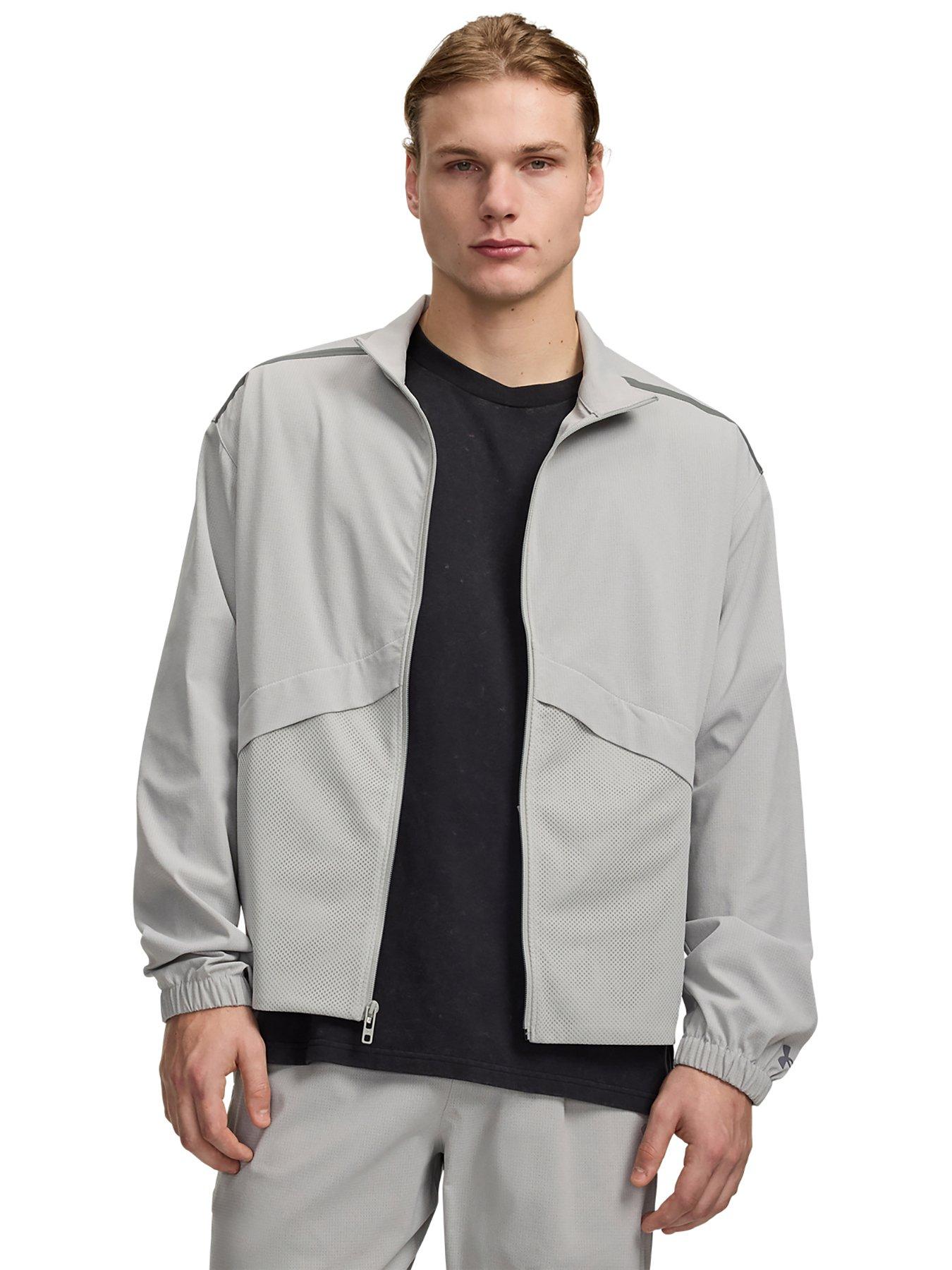 Image 1 of 3 of UNDER ARMOUR Mens Training Unstoppable Woven Jacket - Grey