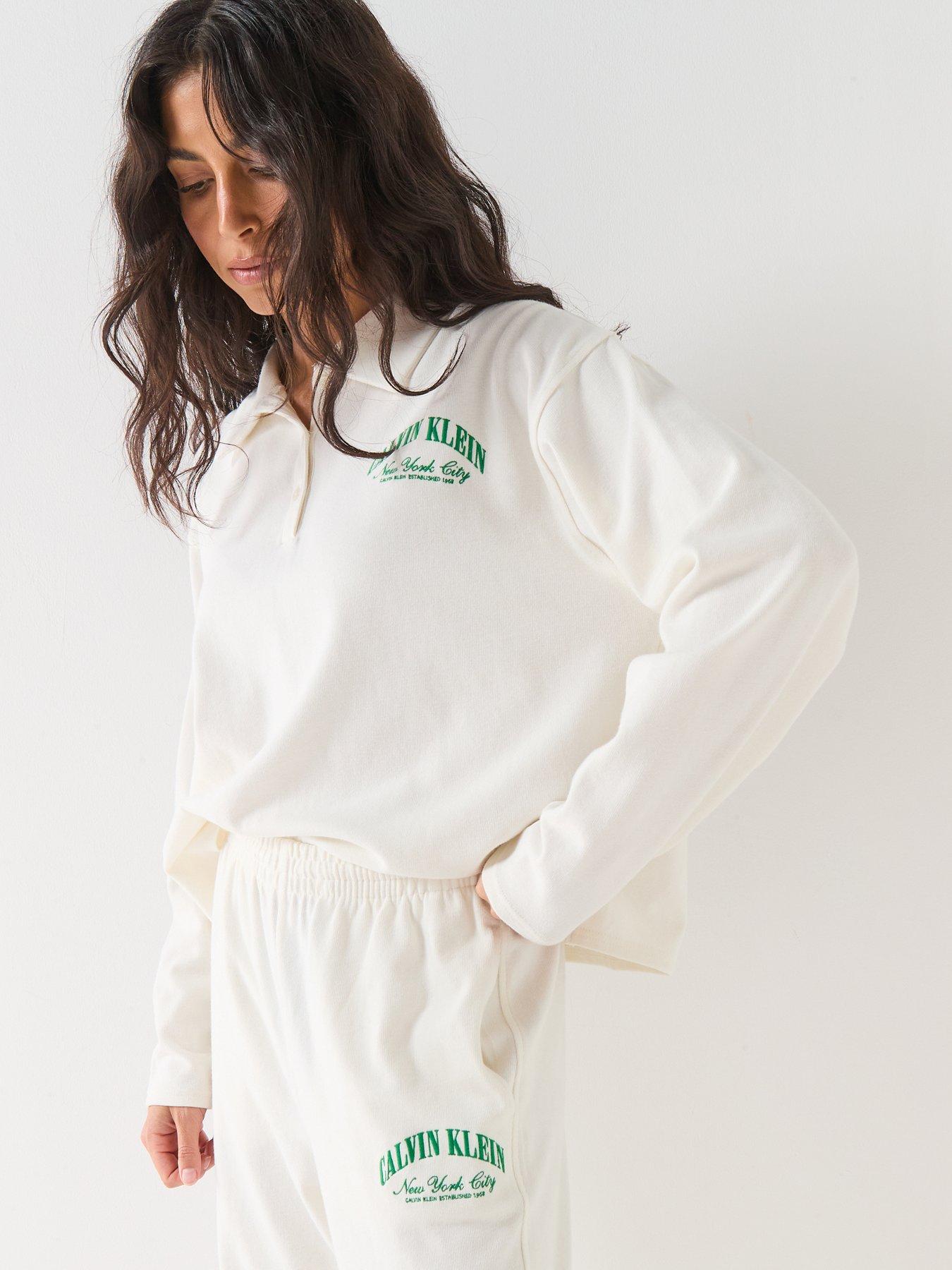  image of calvin-klein-gx-jersey-jogger-white