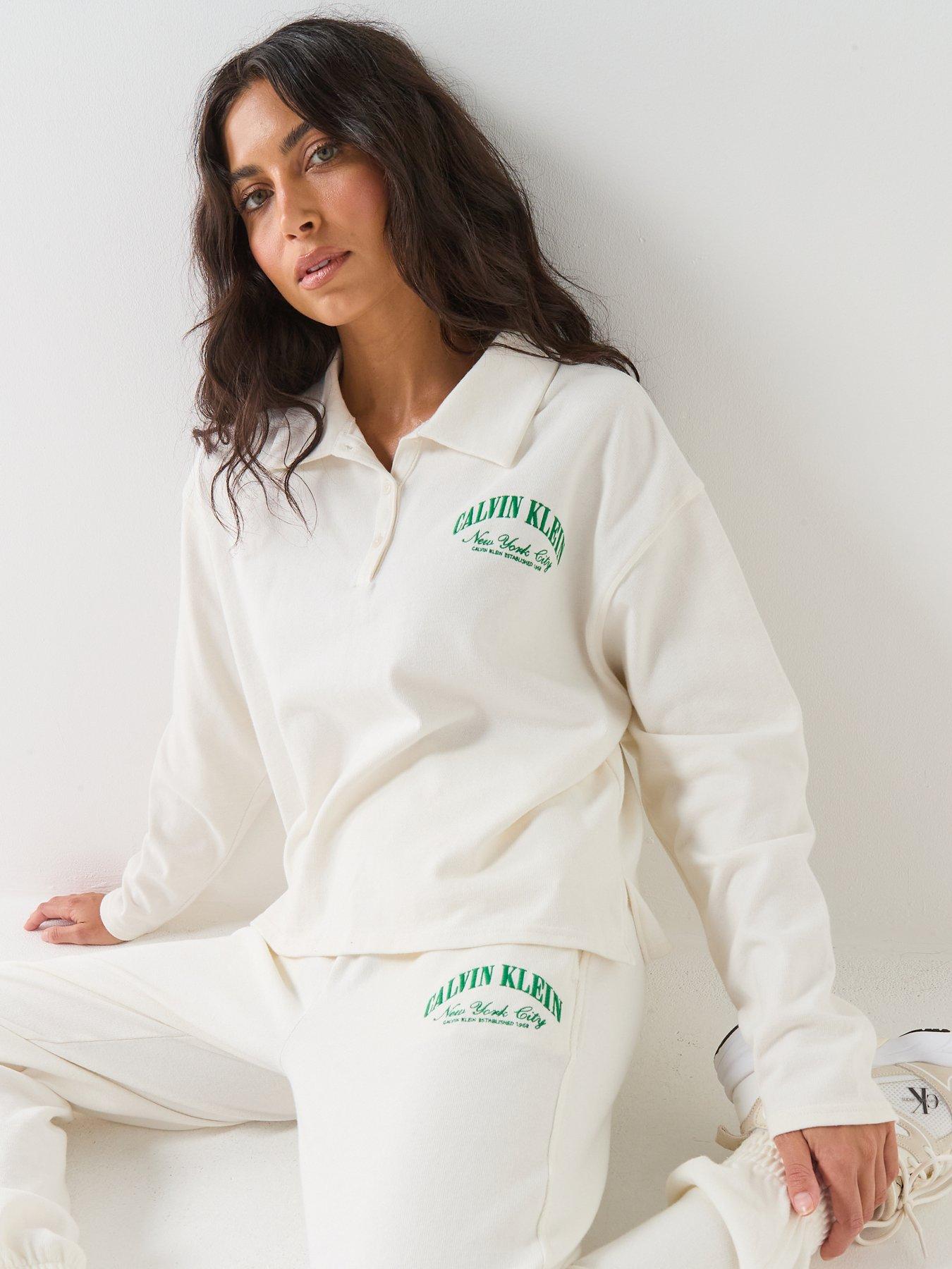  image of calvin-klein-gx-jersey-jogger-white