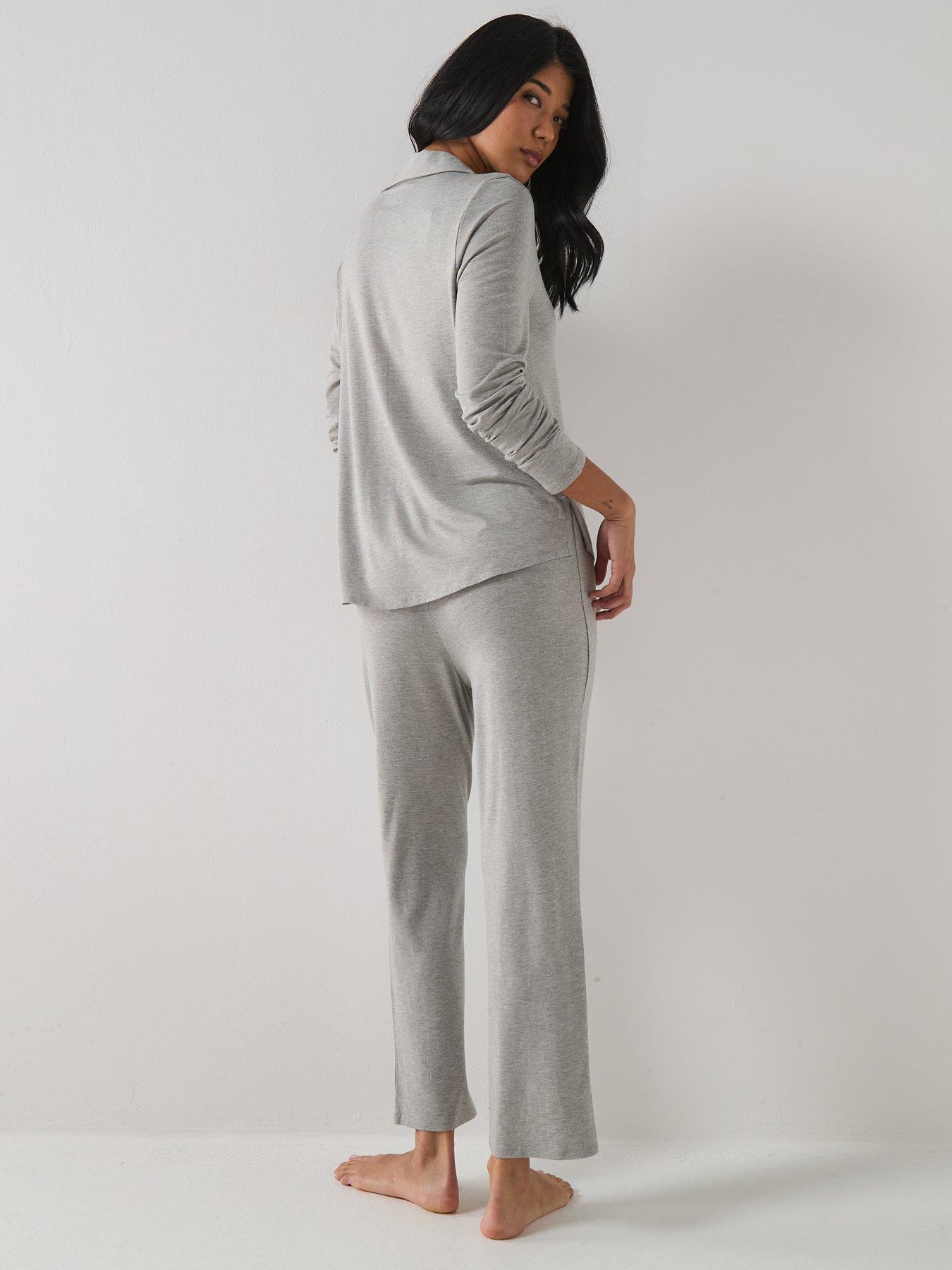 Image 2 of 6 of Calvin Klein Long Sleeve Shirt Set - Grey
