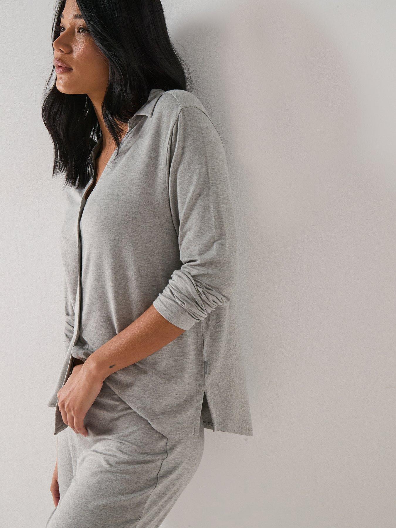 Image 4 of 6 of Calvin Klein Long Sleeve Shirt Set - Grey