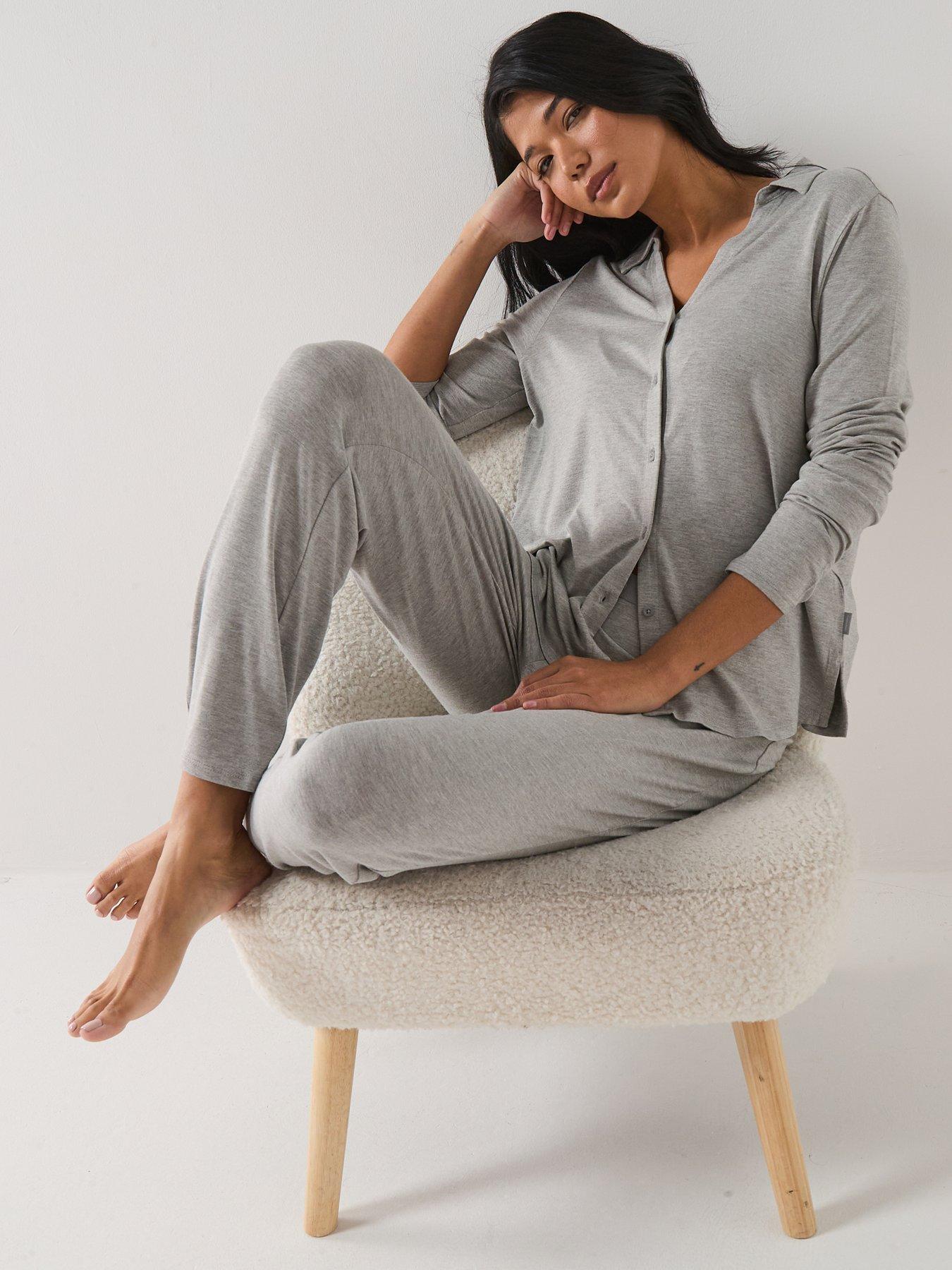 Image 6 of 6 of Calvin Klein Long Sleeve Shirt Set - Grey