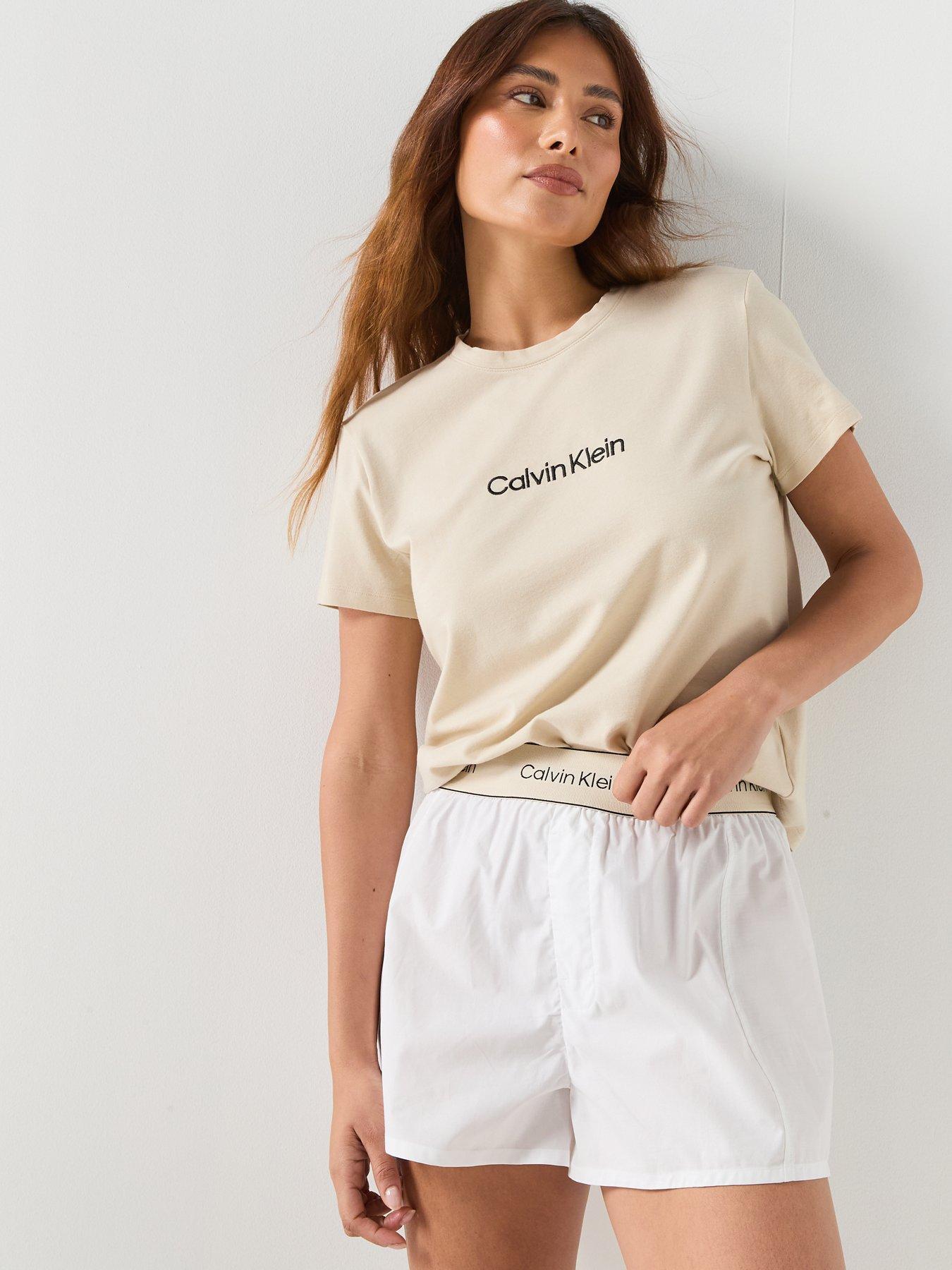 Image 6 of 6 of Calvin Klein S/S T Heritage Short Set - Grey
