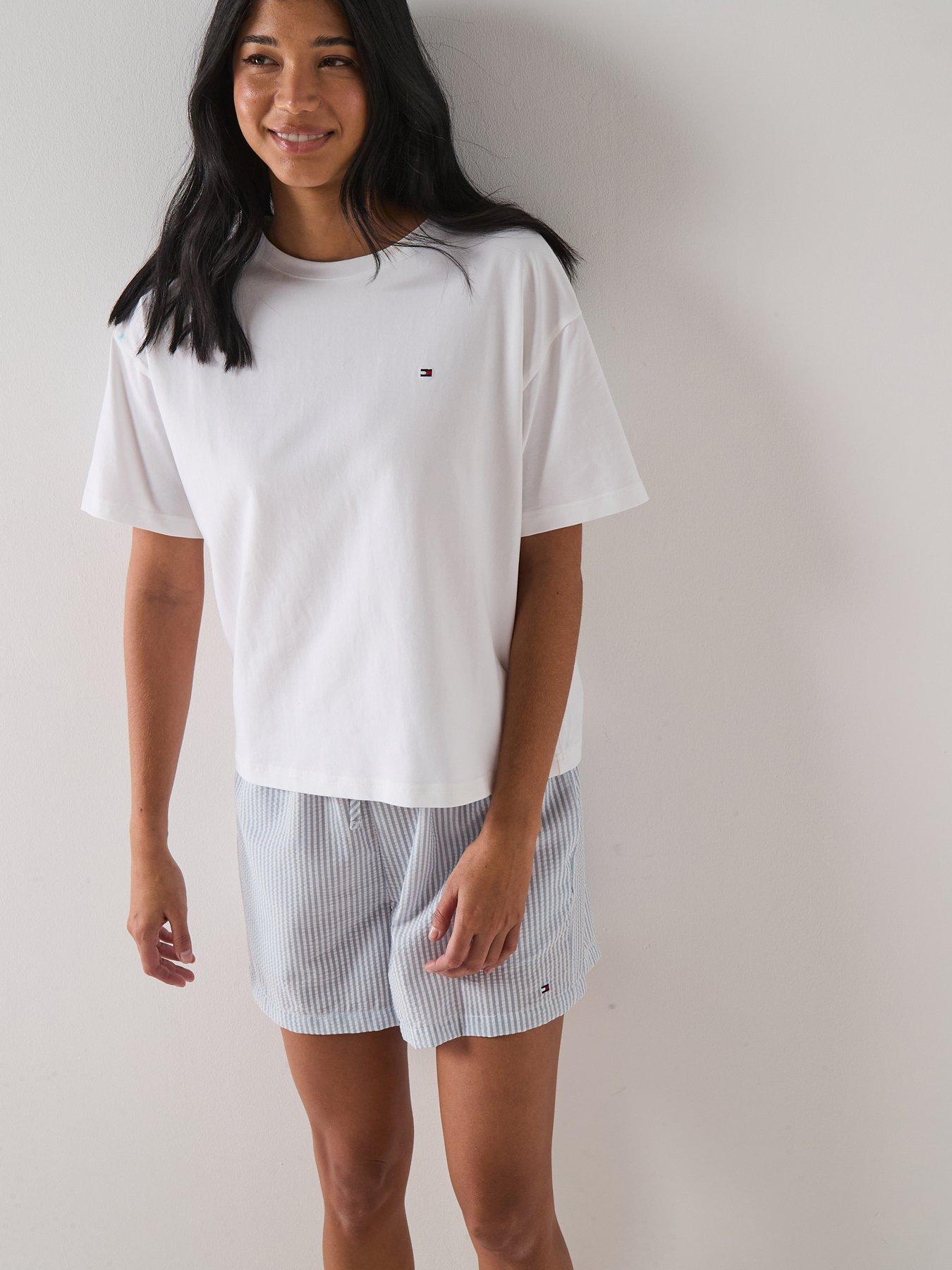 Tommy Hilfiger Jersey Tee Seersucker Short Se