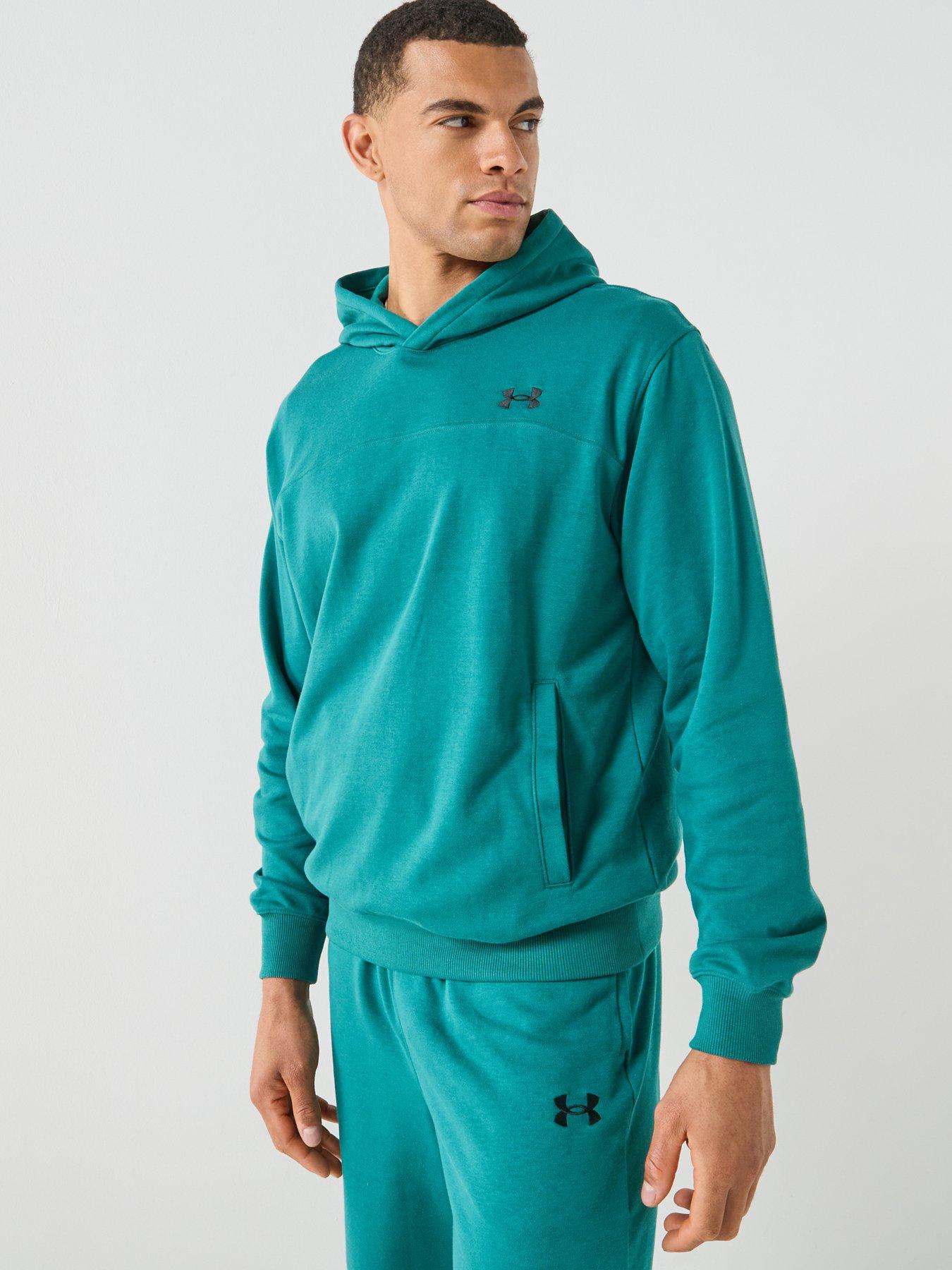 Image 1 of 6 of UNDER ARMOUR Mens Training Rival Terry Hoodie - Green