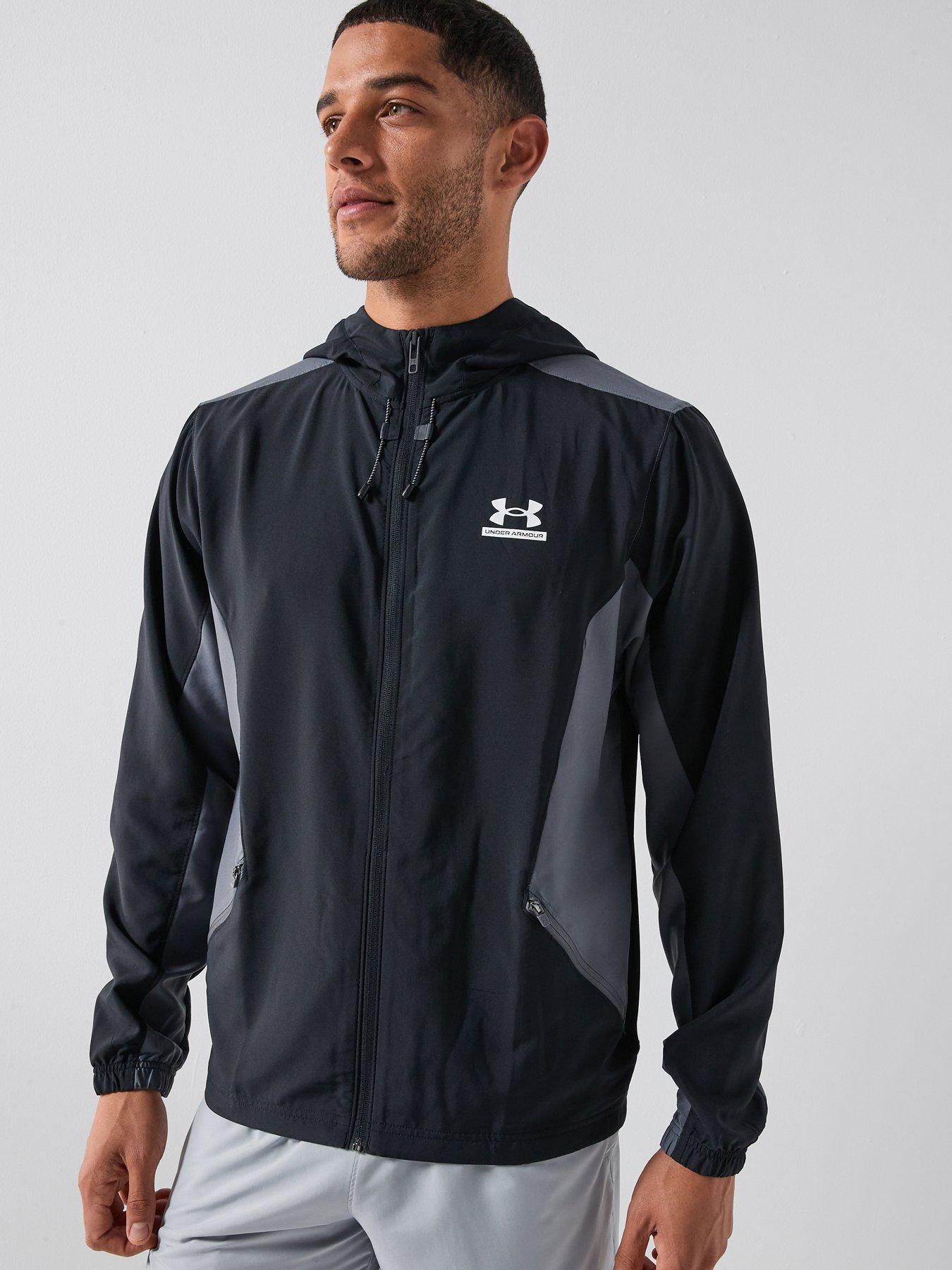  image of under-armour-mens-training-tech-woven-jacket-black