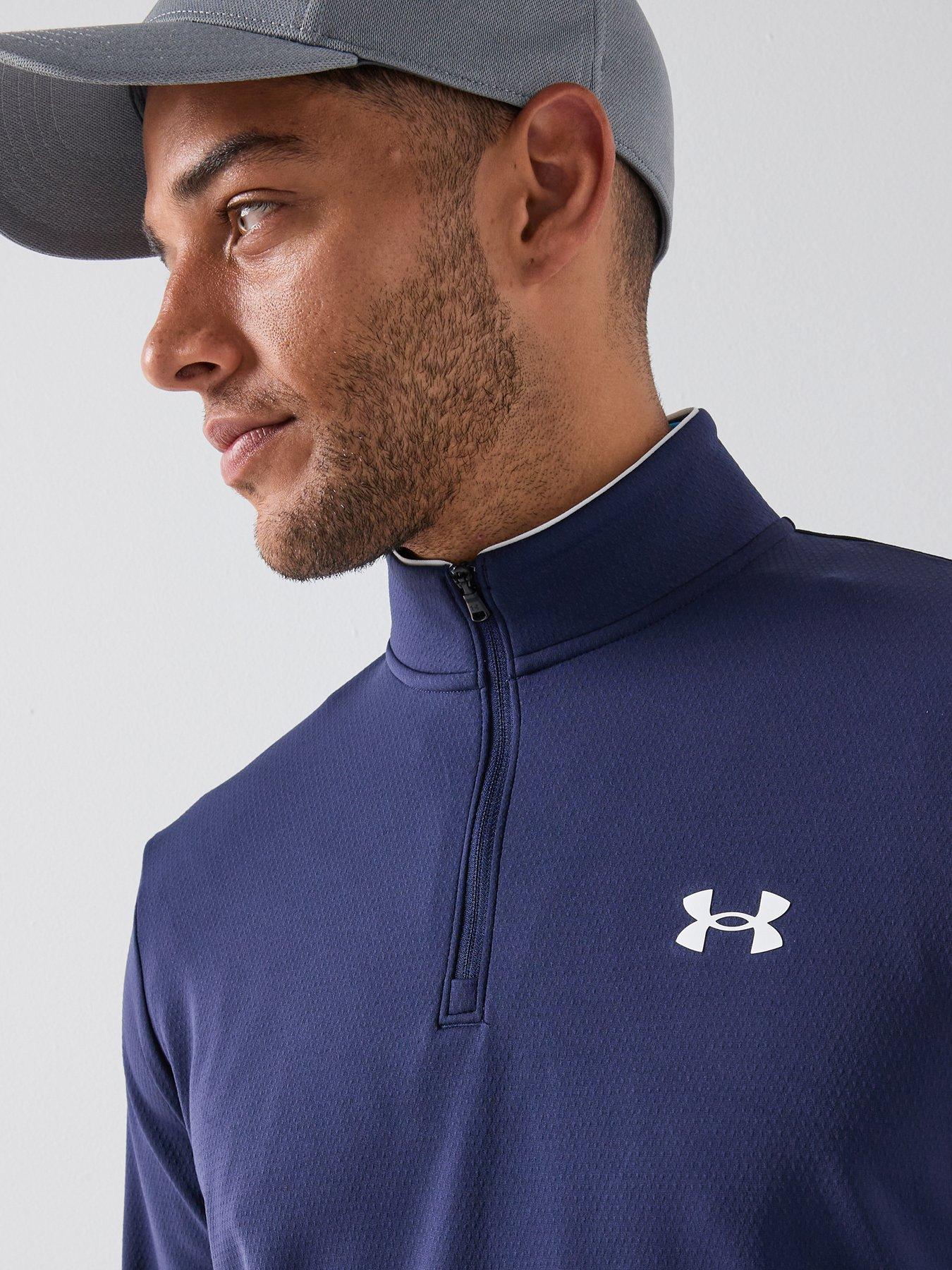 Image 4 of 5 of UNDER ARMOUR Mens Golf Matchplay 1/4 Zip - Navy