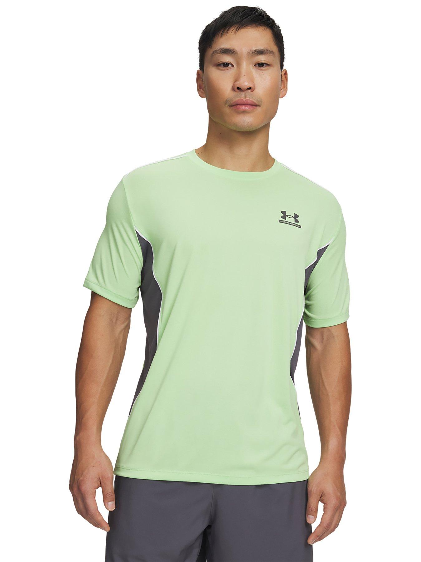 UNDER ARMOUR Mens Training Tech Short Sleeve Crew - Green