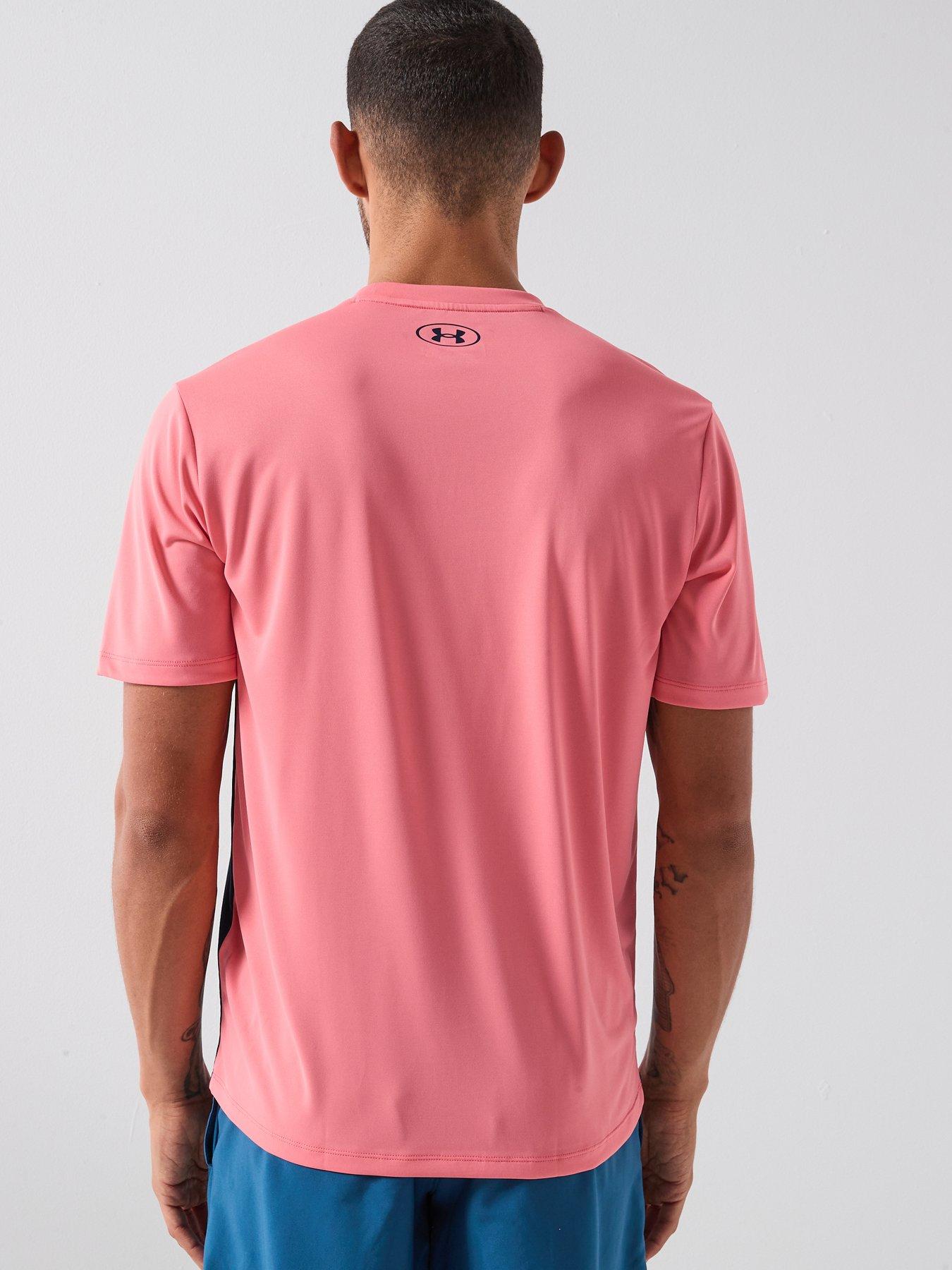 Image 2 of 6 of UNDER ARMOUR Mens Training Tech Short Sleeve Crew - Pink
