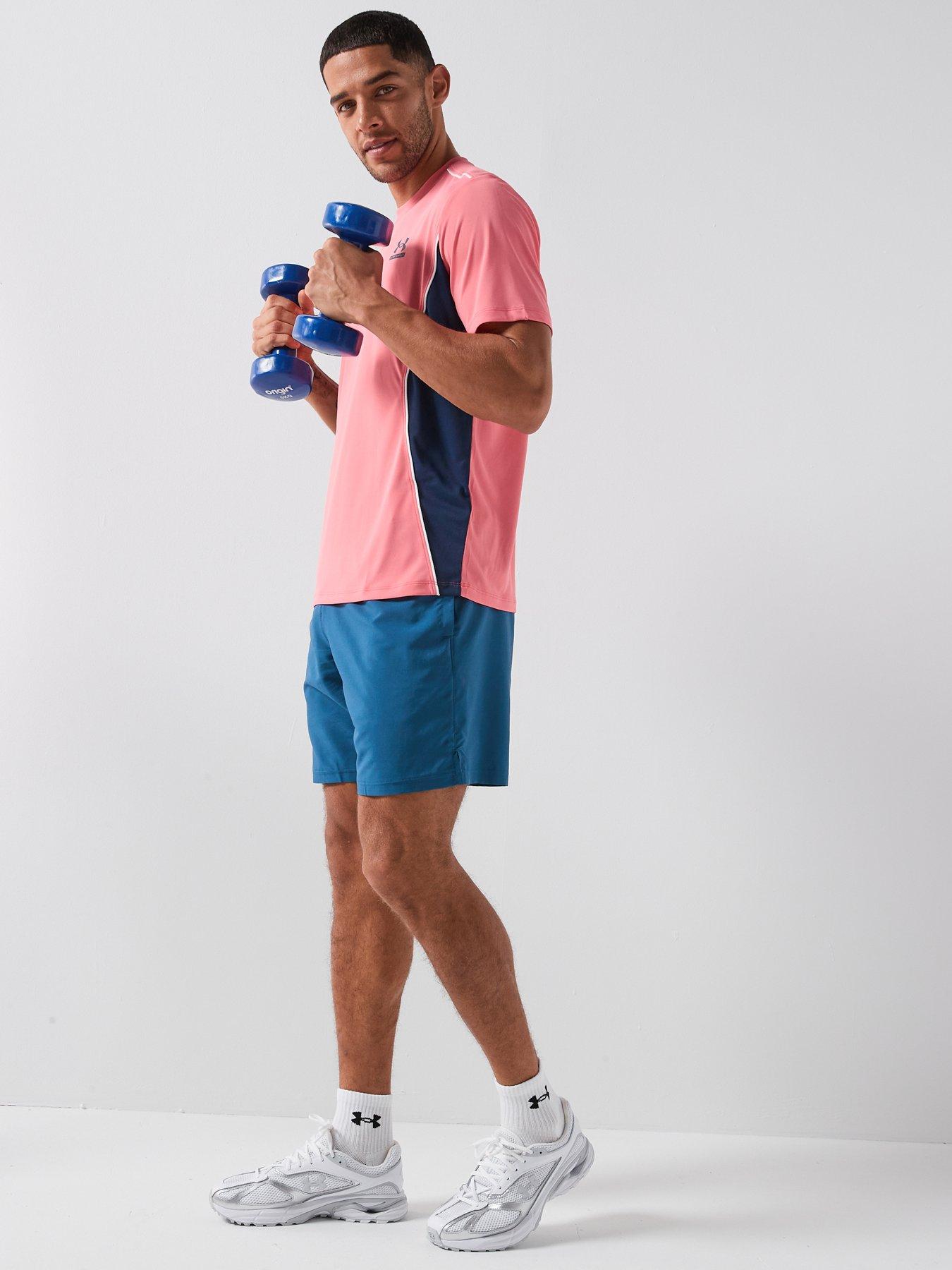 Image 3 of 6 of UNDER ARMOUR Mens Training Tech Short Sleeve Crew - Pink