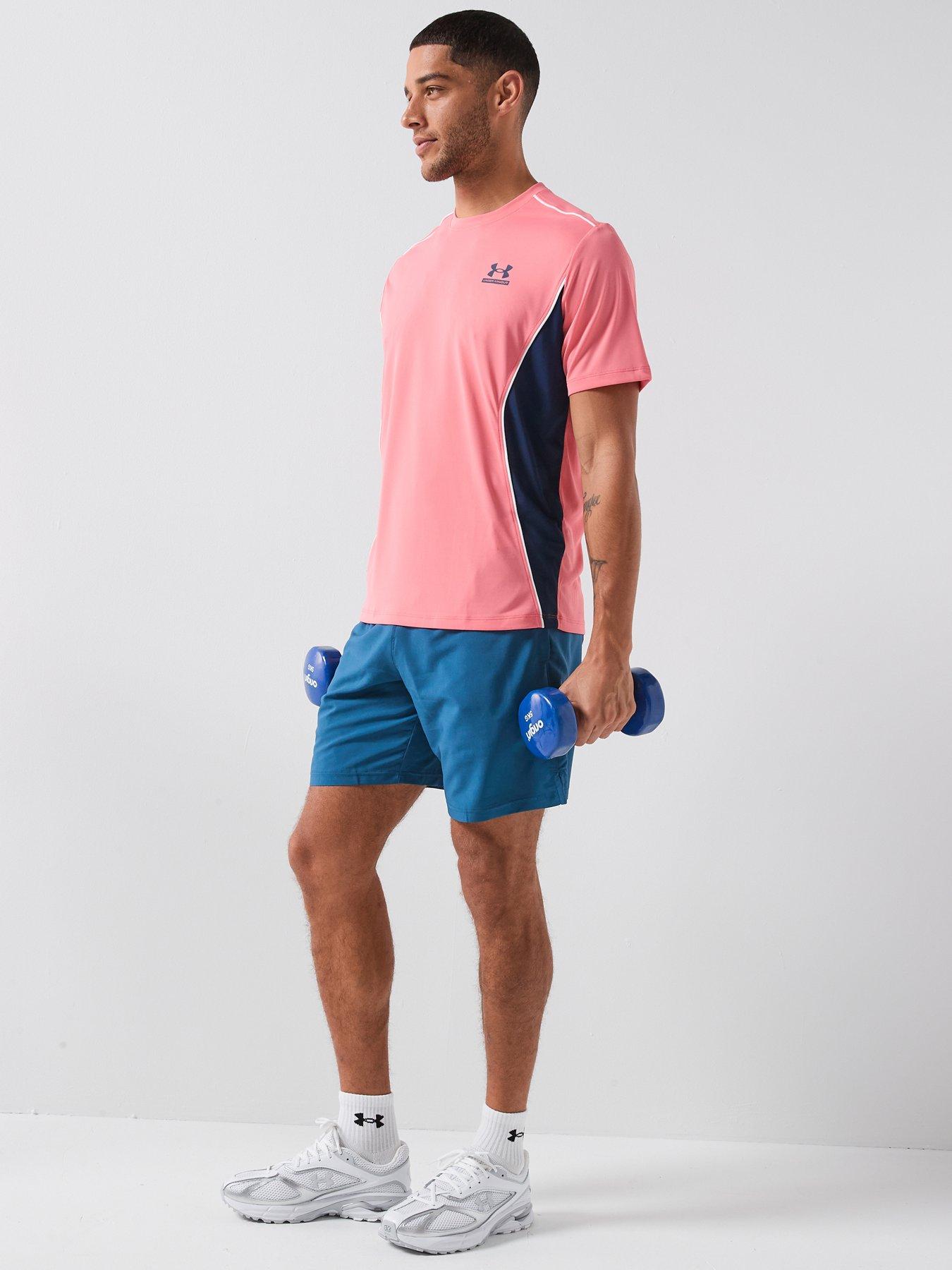 Image 6 of 6 of UNDER ARMOUR Mens Training Tech Short Sleeve Crew - Pink