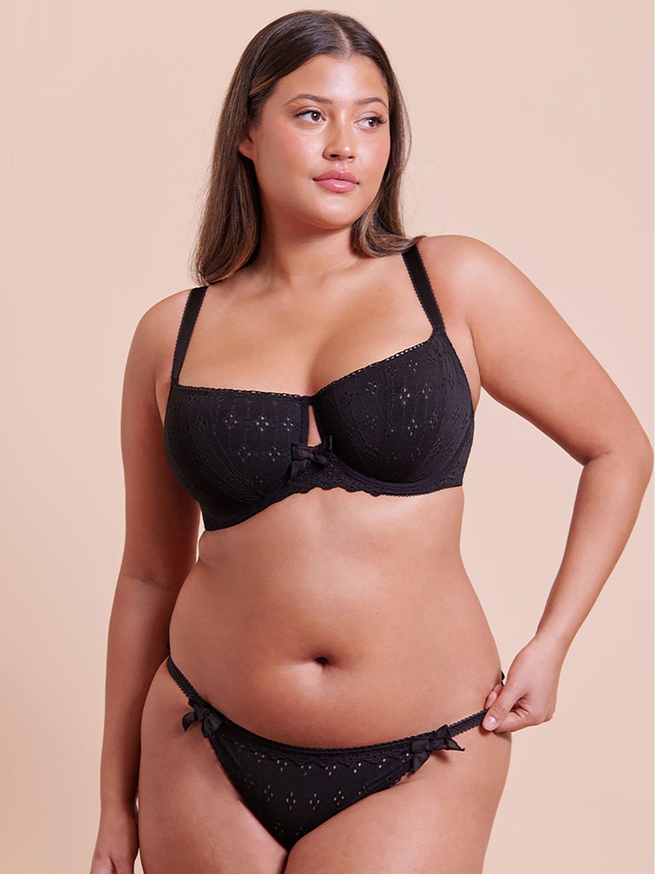  image of curvy-kate-flora-tanga-black