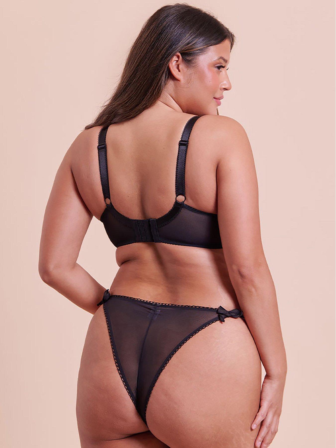  image of curvy-kate-flora-tanga-black