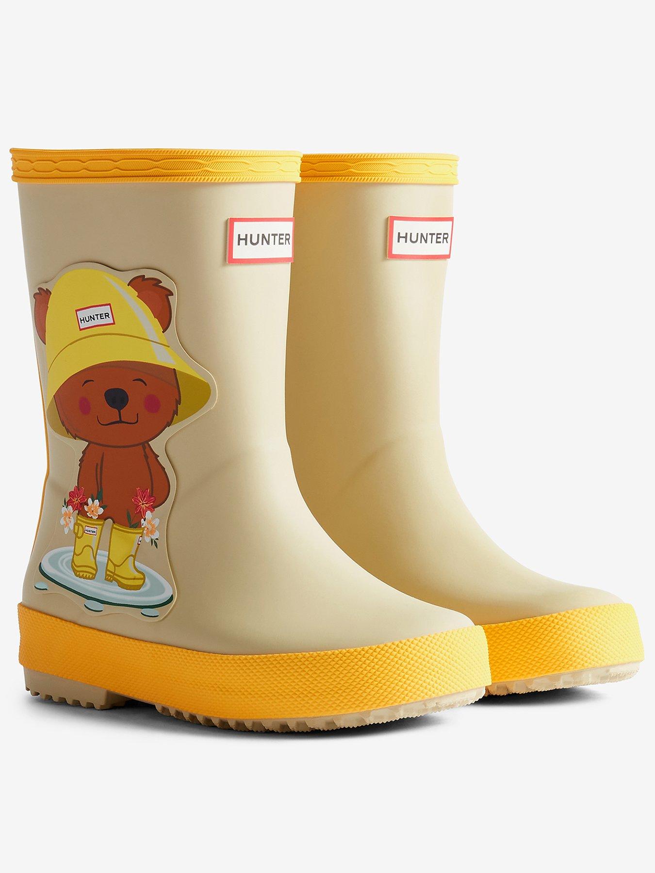 Image 1 of 4 of Hunter Kids First Bear Print Wellington Boots - Bear