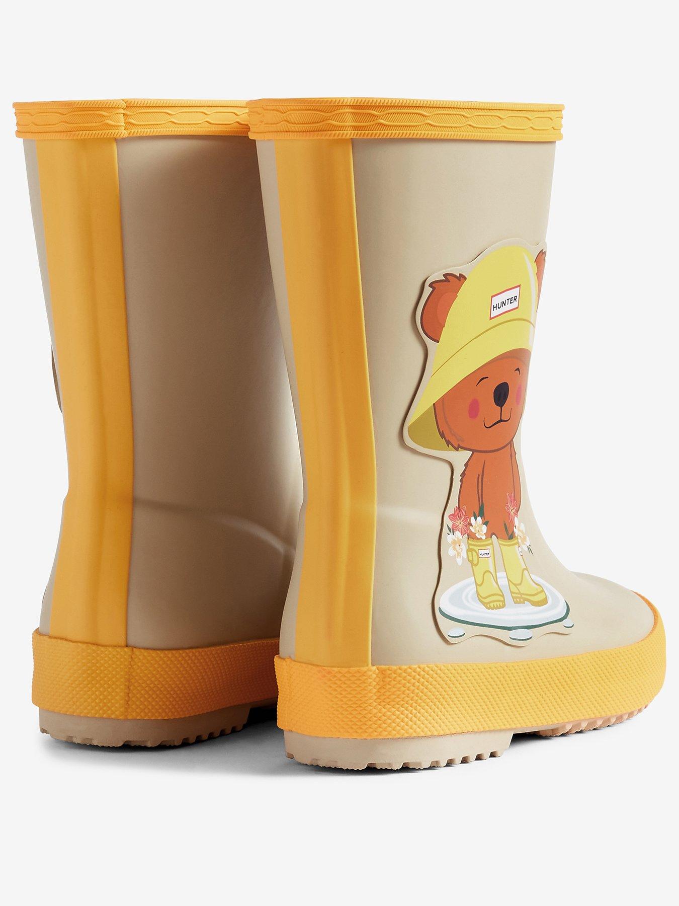 Image 2 of 4 of Hunter Kids First Bear Print Wellington Boots - Bear