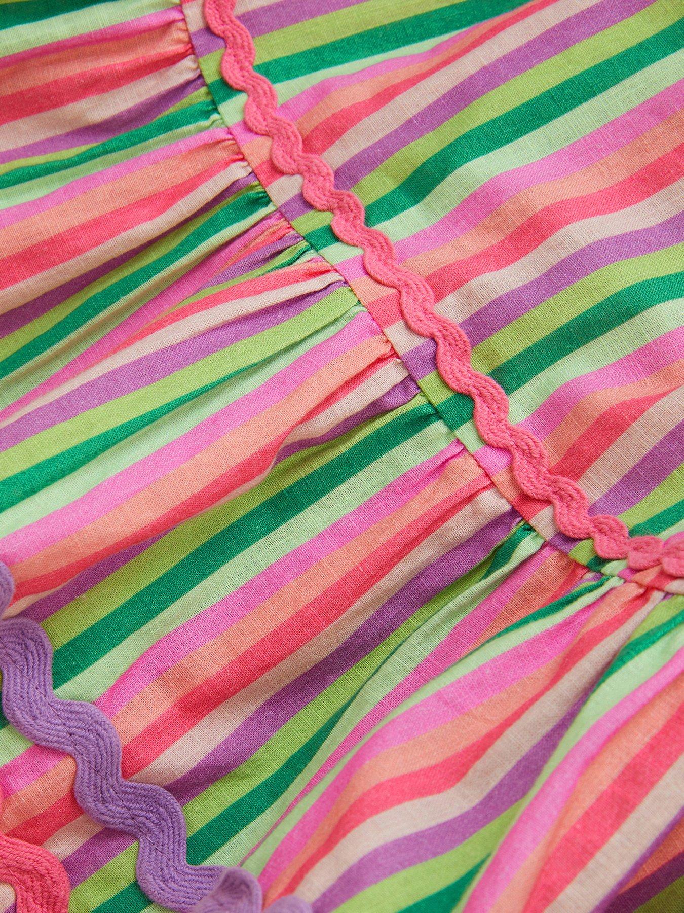  image of monsoon-girls-stripe-set-green