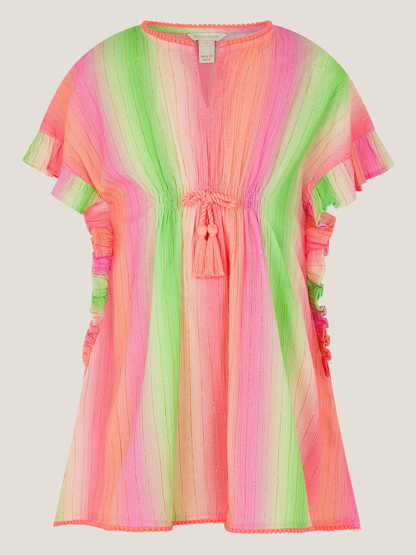 monsoon-girls-ombre-stripe-kaftan-multi