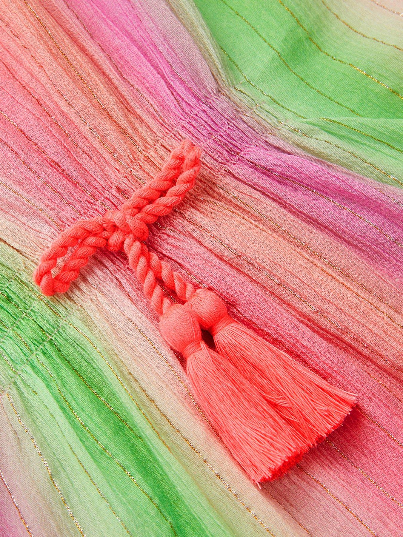 Image 4 of 4 of Monsoon Girls Ombre Stripe Kaftan - Multi