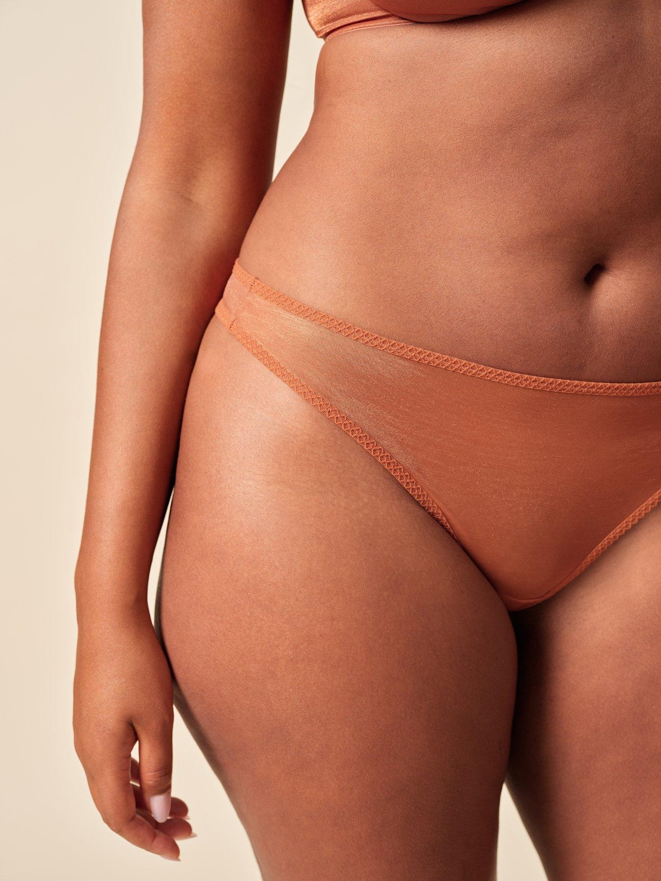 Image 4 of 5 of Gossard Glossies Sheer Thong - Sunkissed