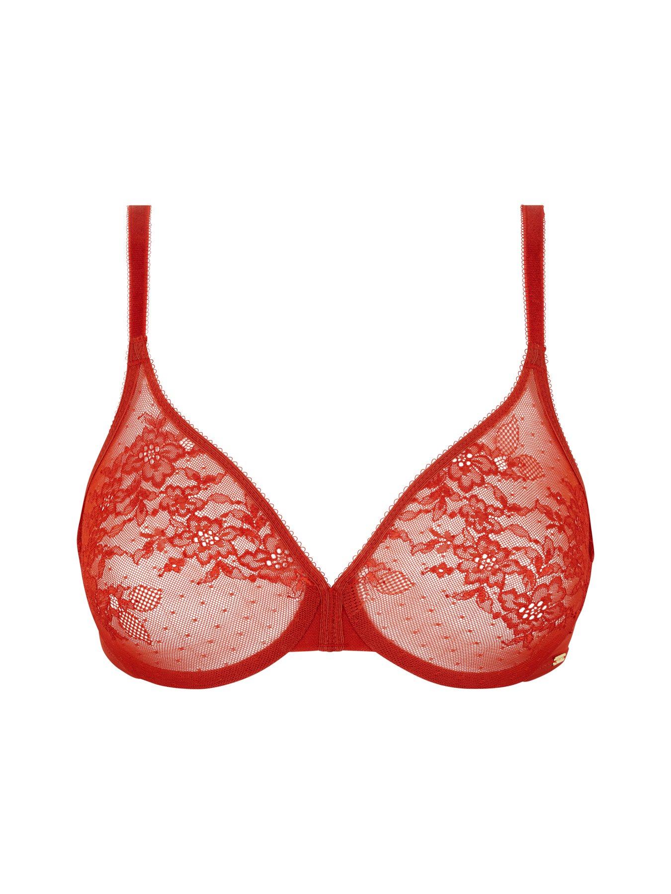 Image 5 of 6 of Gossard Glossies Lace Sheer Bra - Paprika