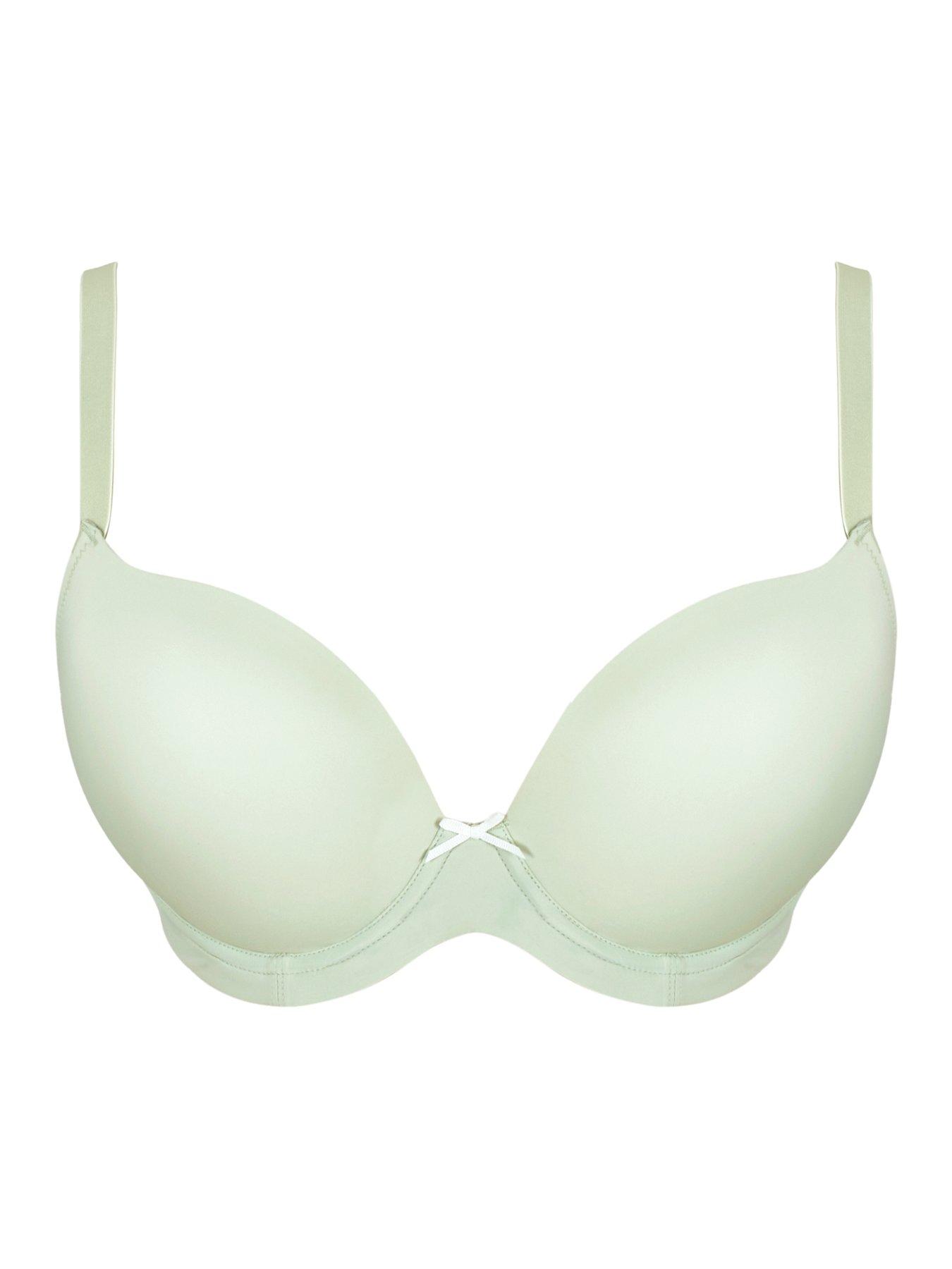  image of panache-faith-pistachio-moulded-plunge-bra-pistachio