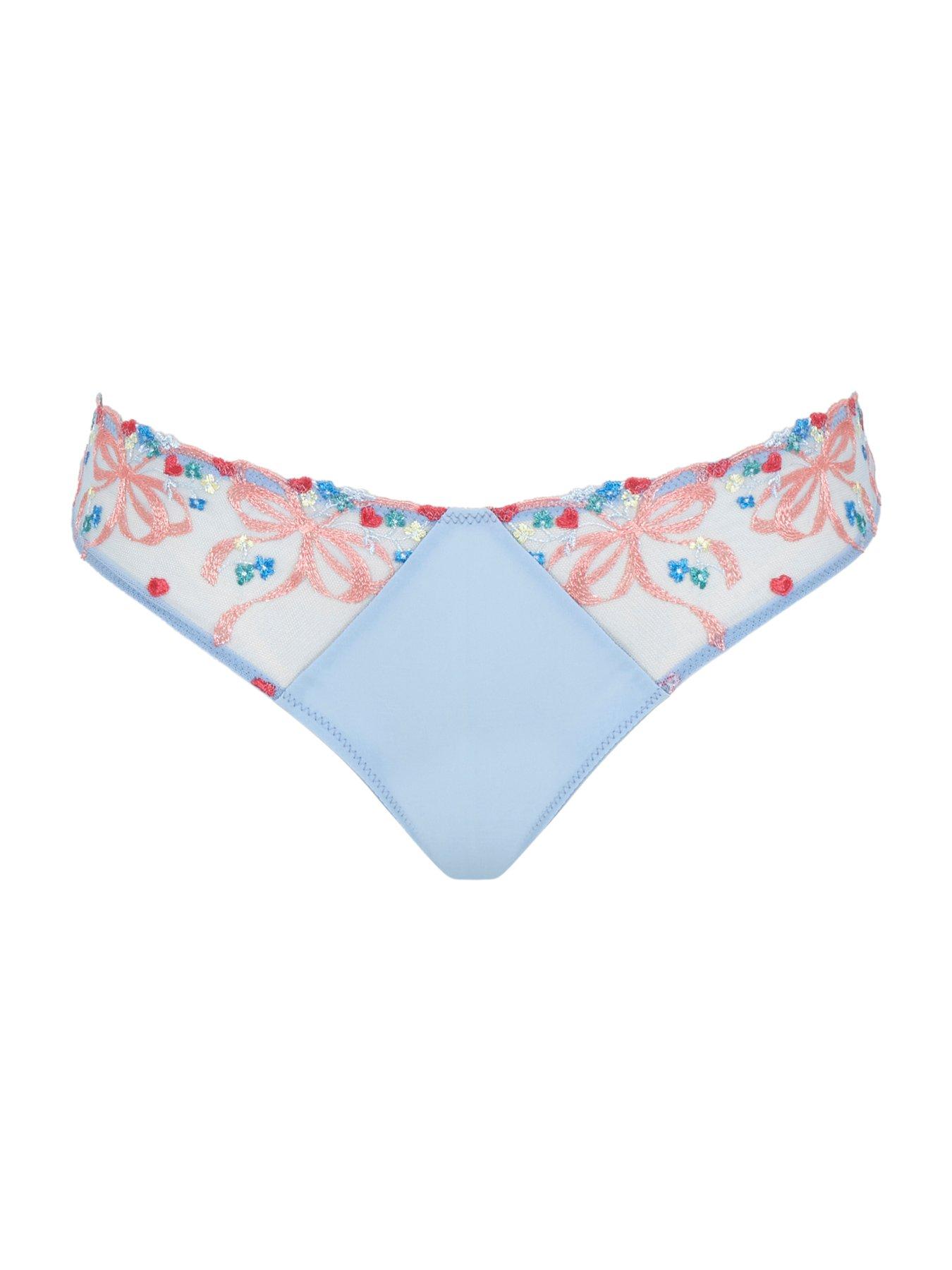 Image 5 of 6 of Panache Ottilie Dusky Blue Brazilian Brief - Dusky Blue