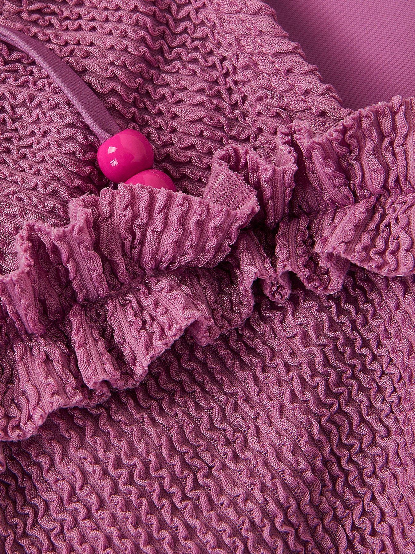  image of monsoon-girls-plain-texture-bikini-light-purple