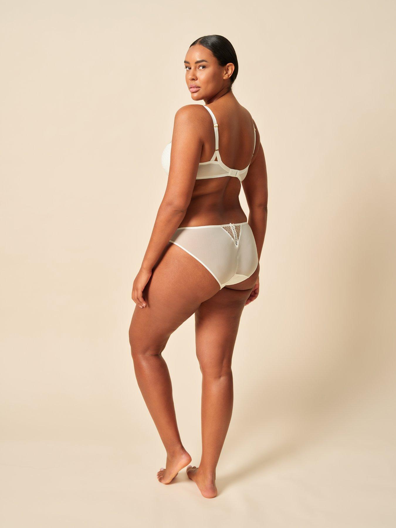 Image 2 of 6 of Gossard Lacage Lace Brief - Pale Ivory