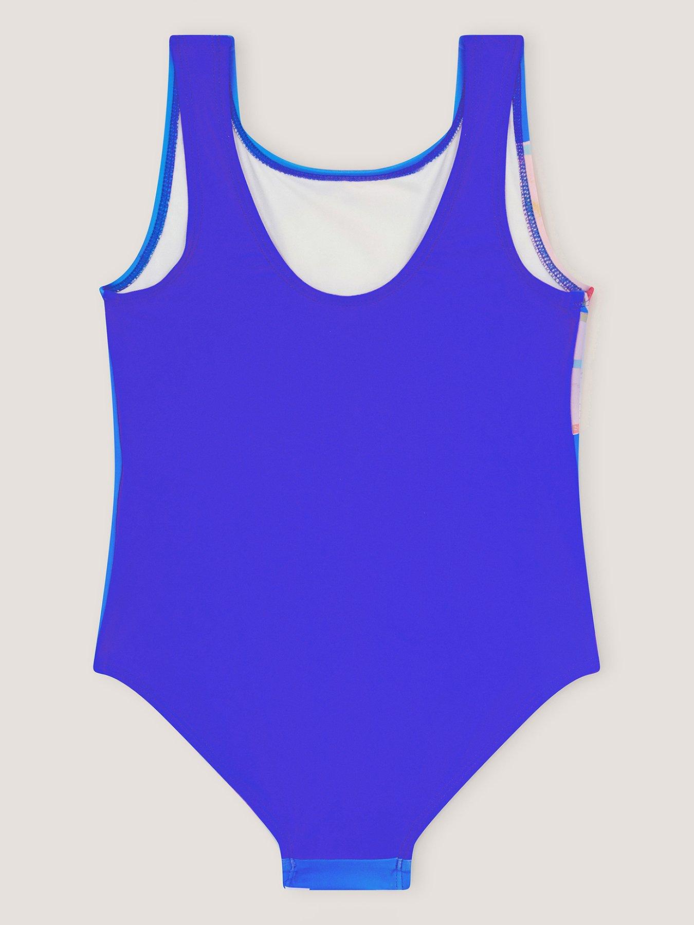 Image 2 of 3 of Monsoon Girls Flower Swimsuit - Blue