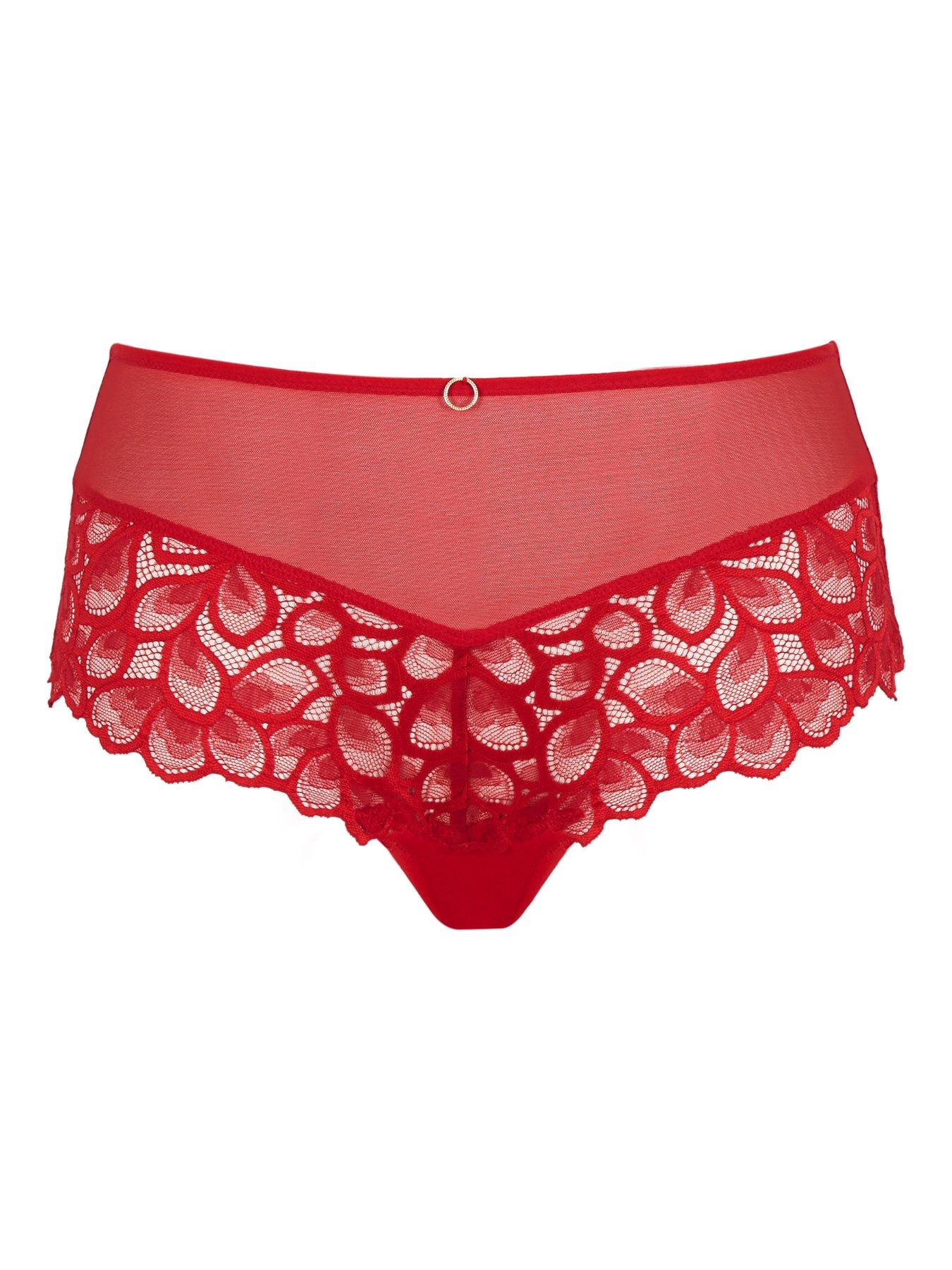 Image 5 of 5 of Panache Allure Deep Brief - True Red