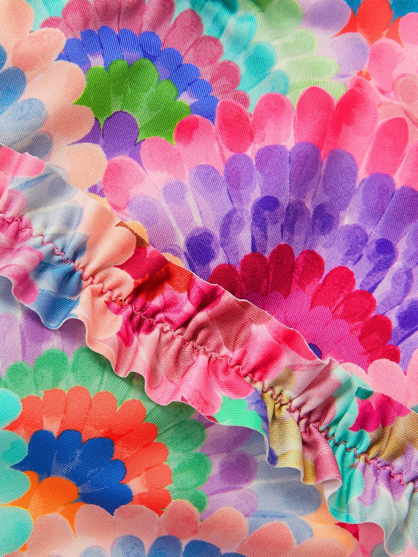  image of monsoon-girls-shells-puff-sleeve-bikini-multi