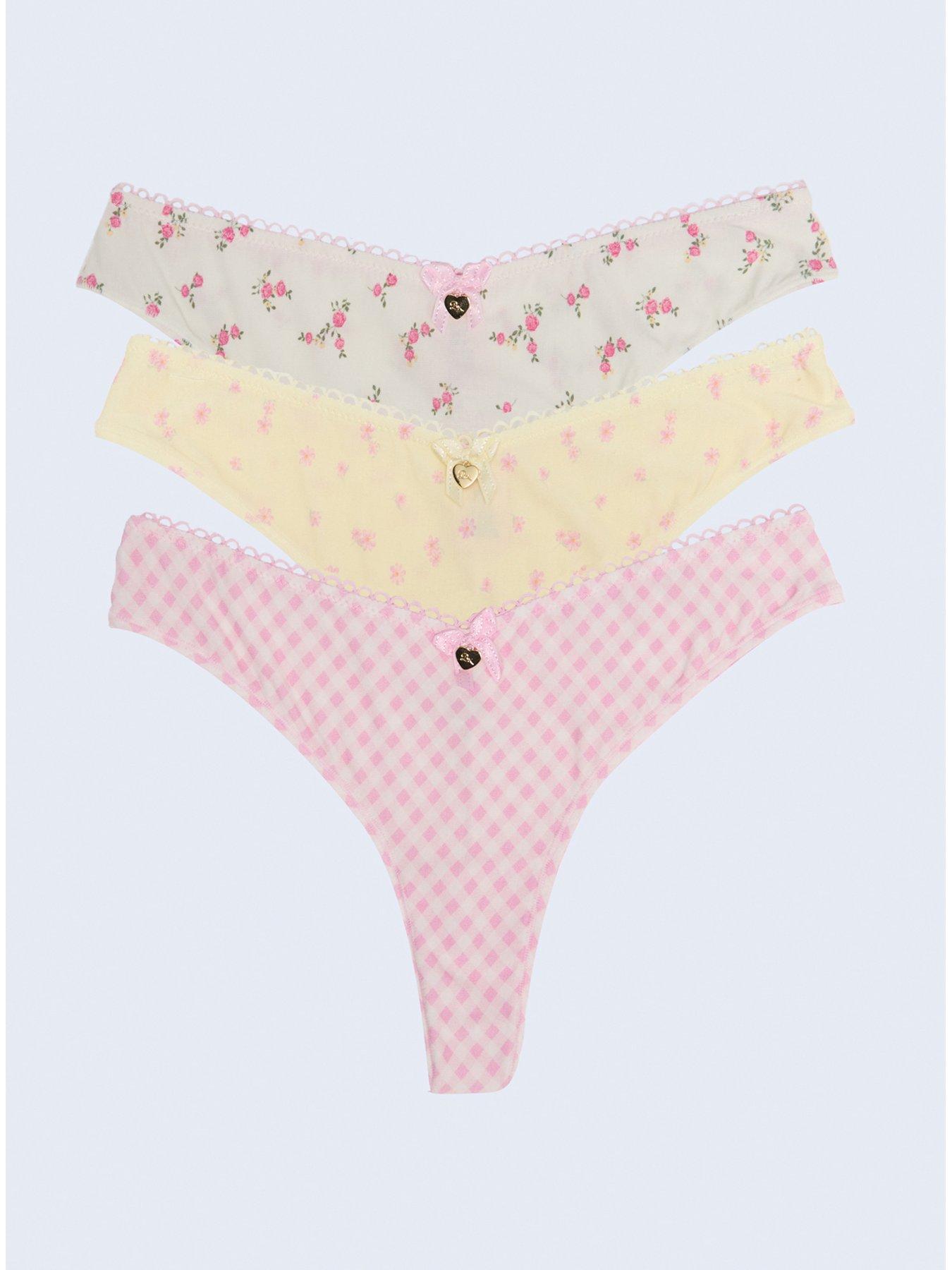 Boux Avenue Pack Of 3 Freya Cheeky Brazilian Briefs - Ivory/pink/butter Yellow