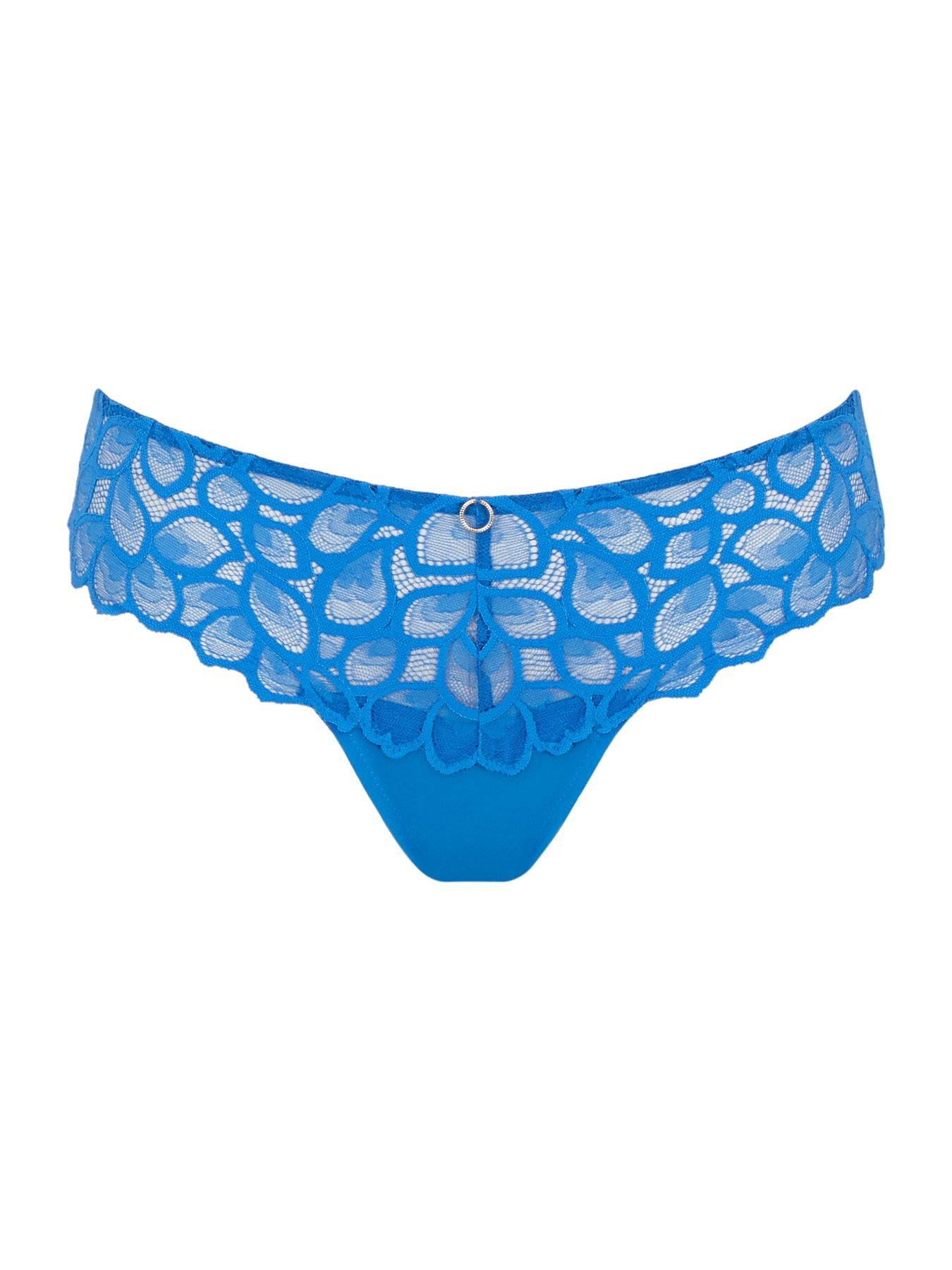 Image 4 of 4 of Panache Allure Azure Blue Thong - Azure Blue