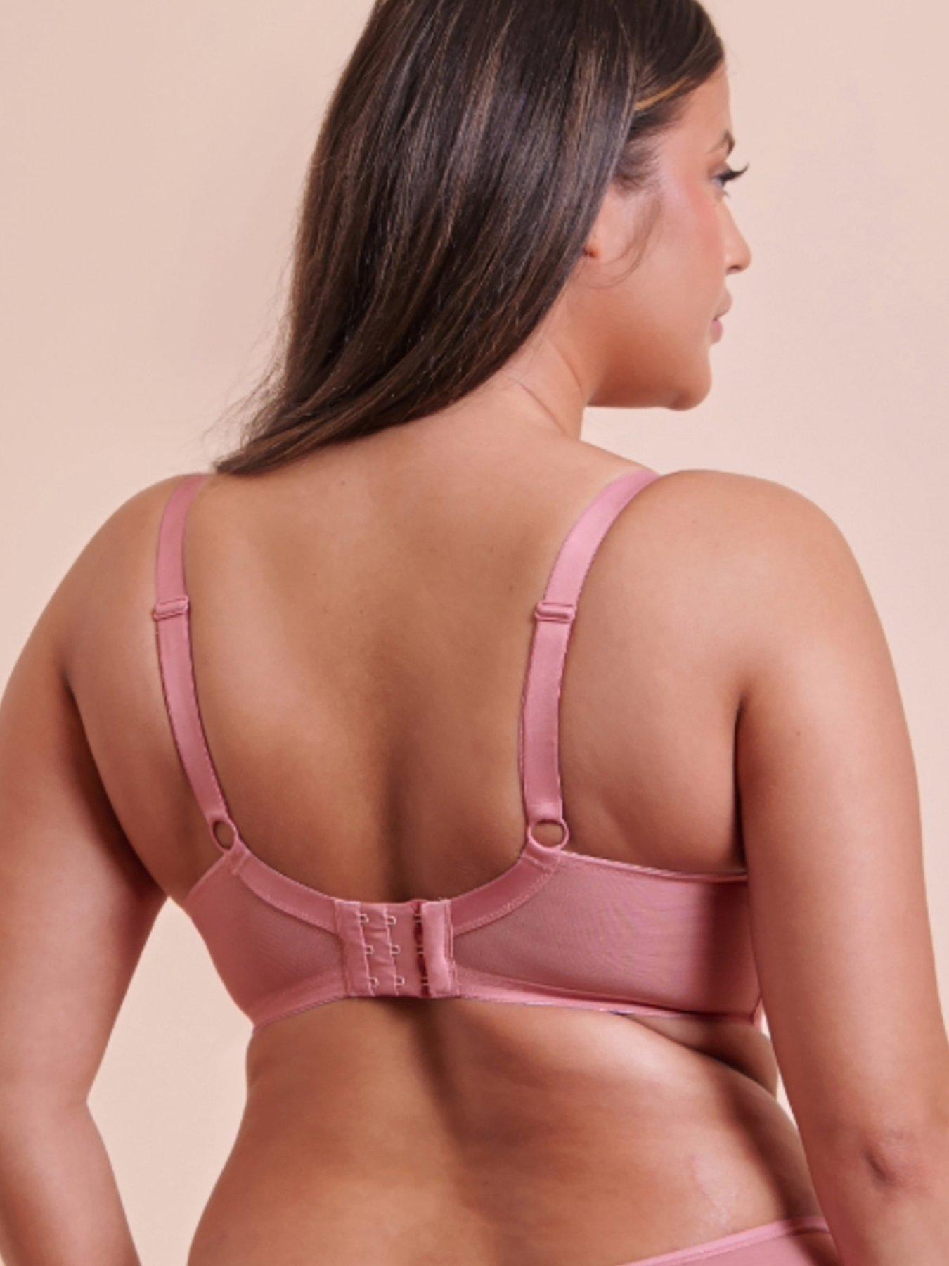 Image 2 of 6 of Curvy Kate Victory Side Support Balcony Bra - Rose Pink