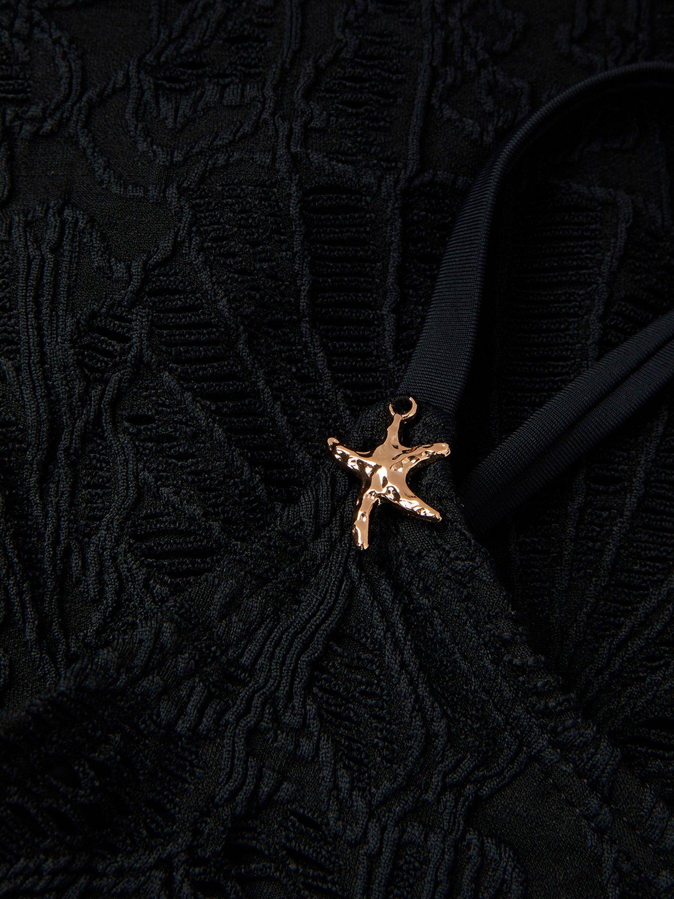  image of monsoon-girls-storm-texture-bikini-set-black