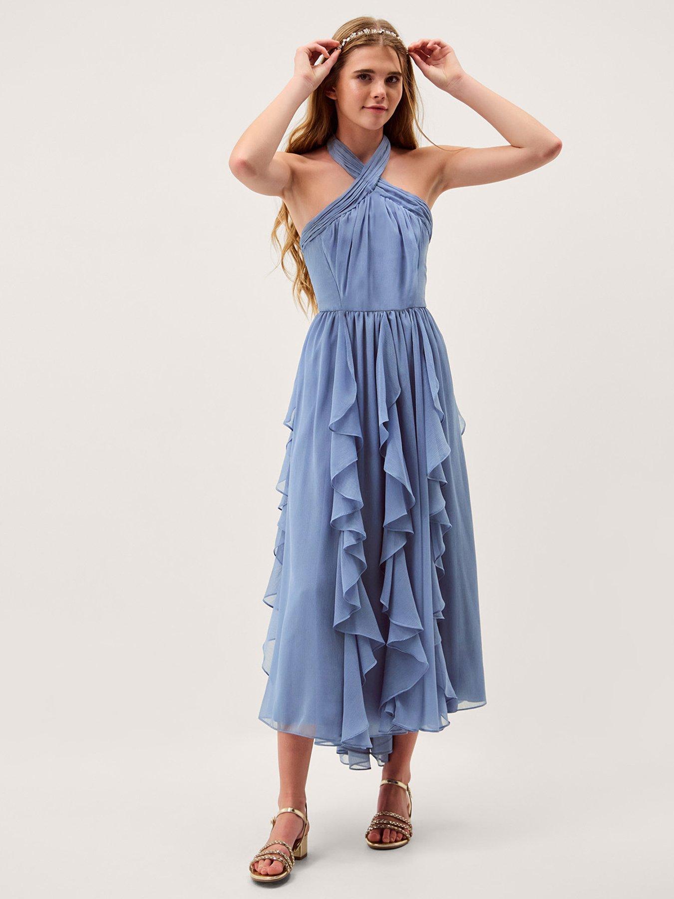 prom dresses for 13 14 year olds Trendy Black Girls Junior Blue Short Dress JTSH176 It is a best gift for your fairy princess daughter Short Prom Dresses For Kids