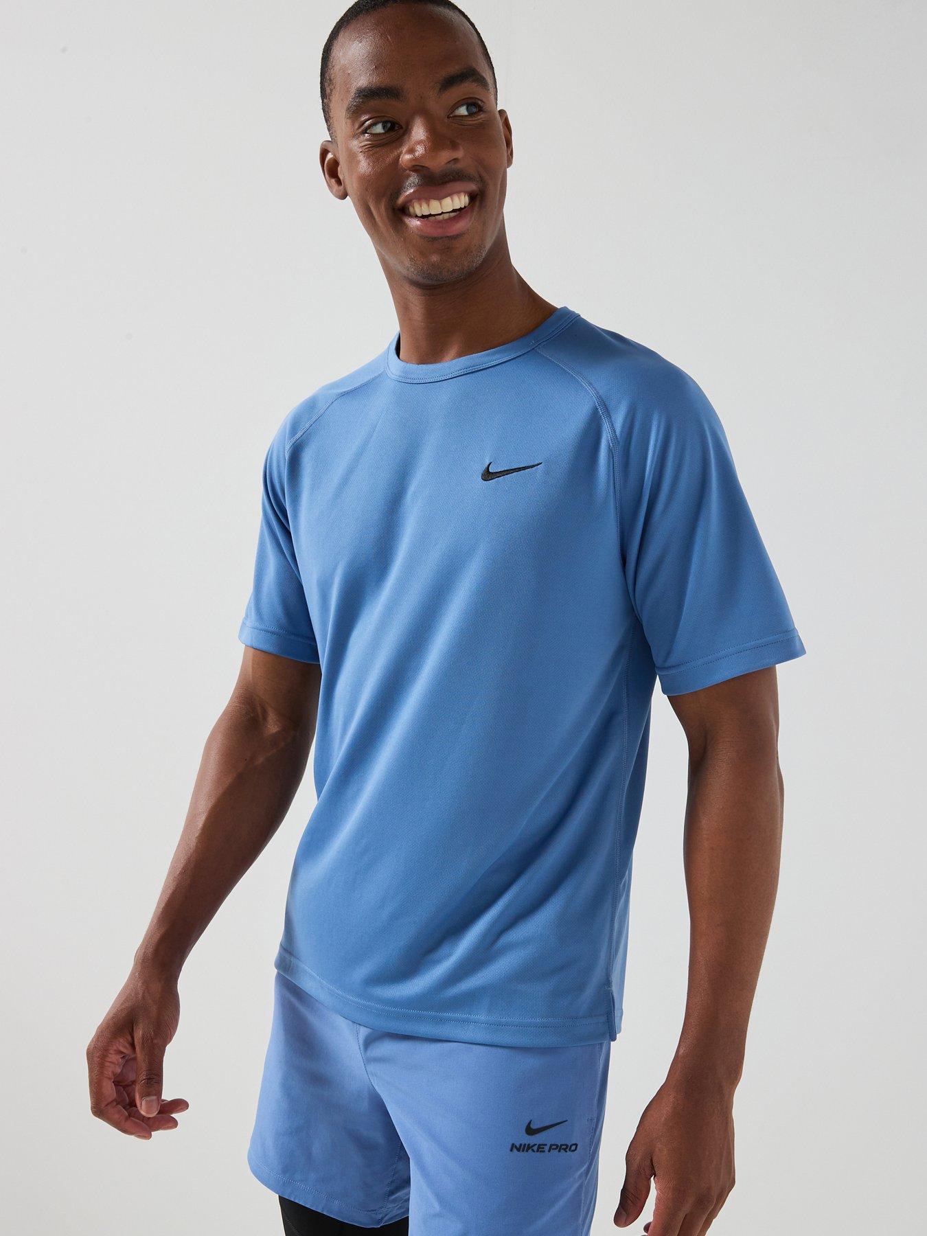 Nike Mens Dri-Fit Hyverse T-Shirt - Blue