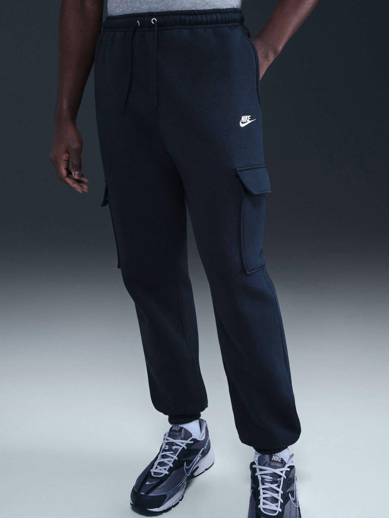 Nike Mens Club Fleece Cargo Joggers - Navy