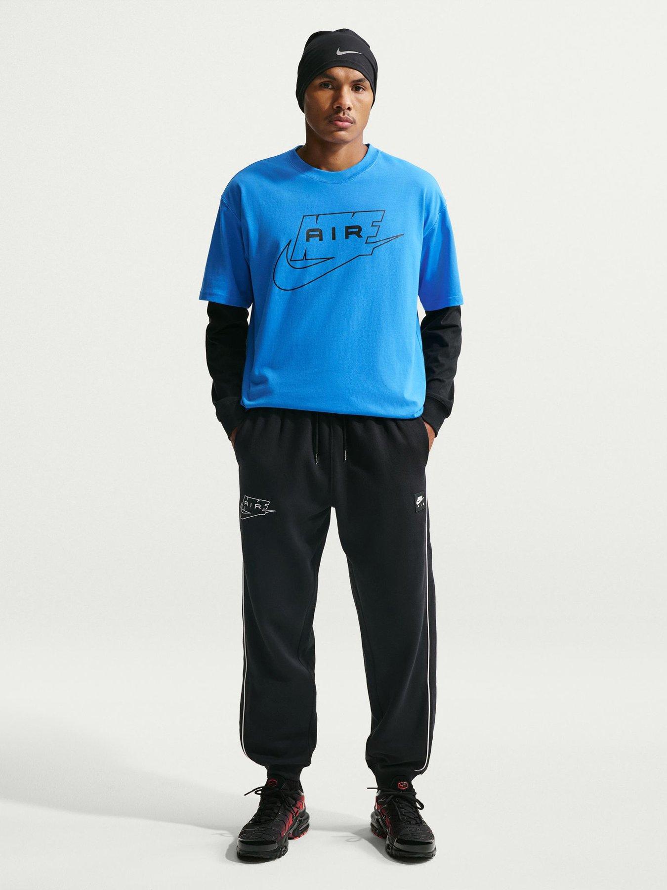 Nike Mens Sportswear Air Piped Joggers - Black