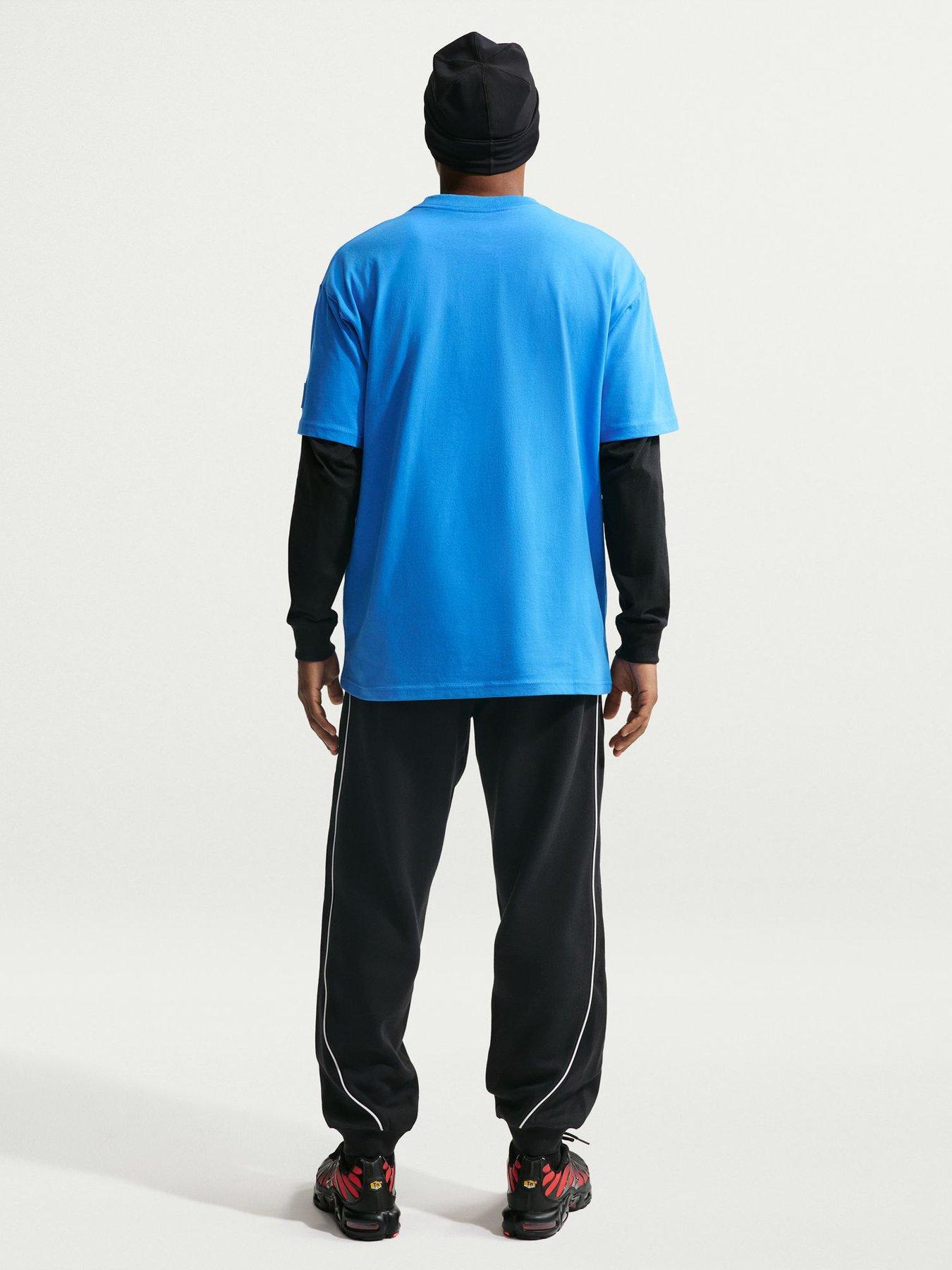 Image 2 of 5 of Nike Mens Sportswear Air Piped Joggers - Black