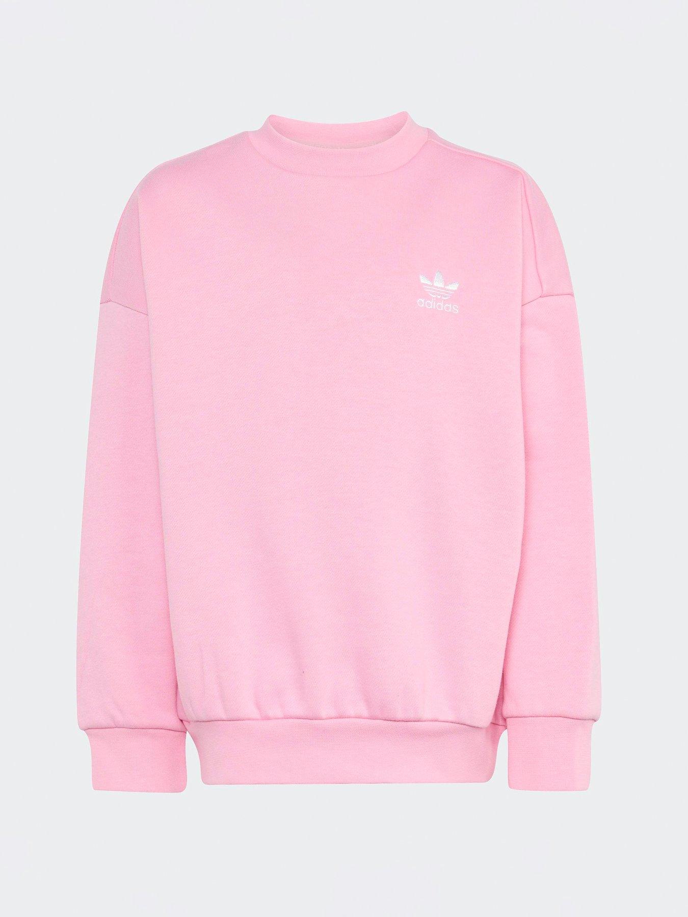 Image 7 of 7 of adidas Originals Kids Unisex Oversized Crew Leggings Set - Pink