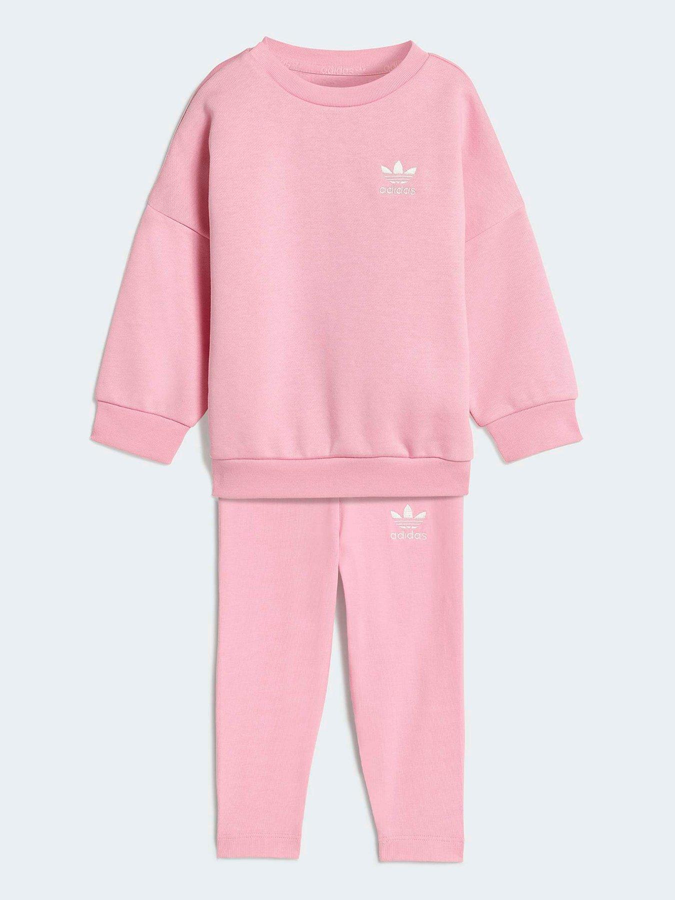 adidas Originals Infant Unisex Oversized Crew Leggings Set - Pink